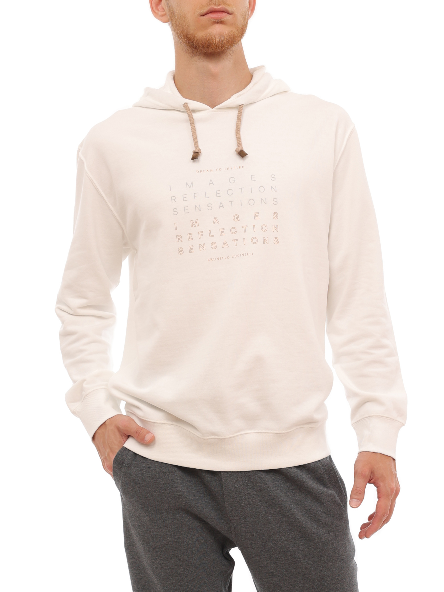 Худи Brunello Cucinelli MTU143409 CDQ37 хлопковое мужское — купить в интернет-магазине Verdistore
