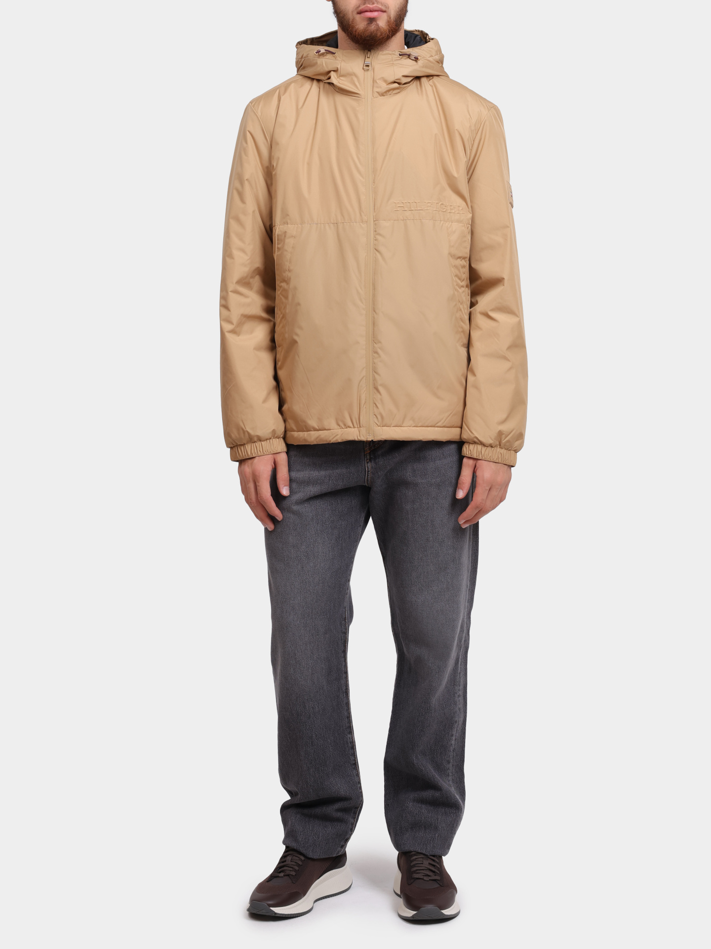 Куртка Tommy Hilfiger MW0MW33740 бежевая мужская — купить в интернет-магазине Verdistore