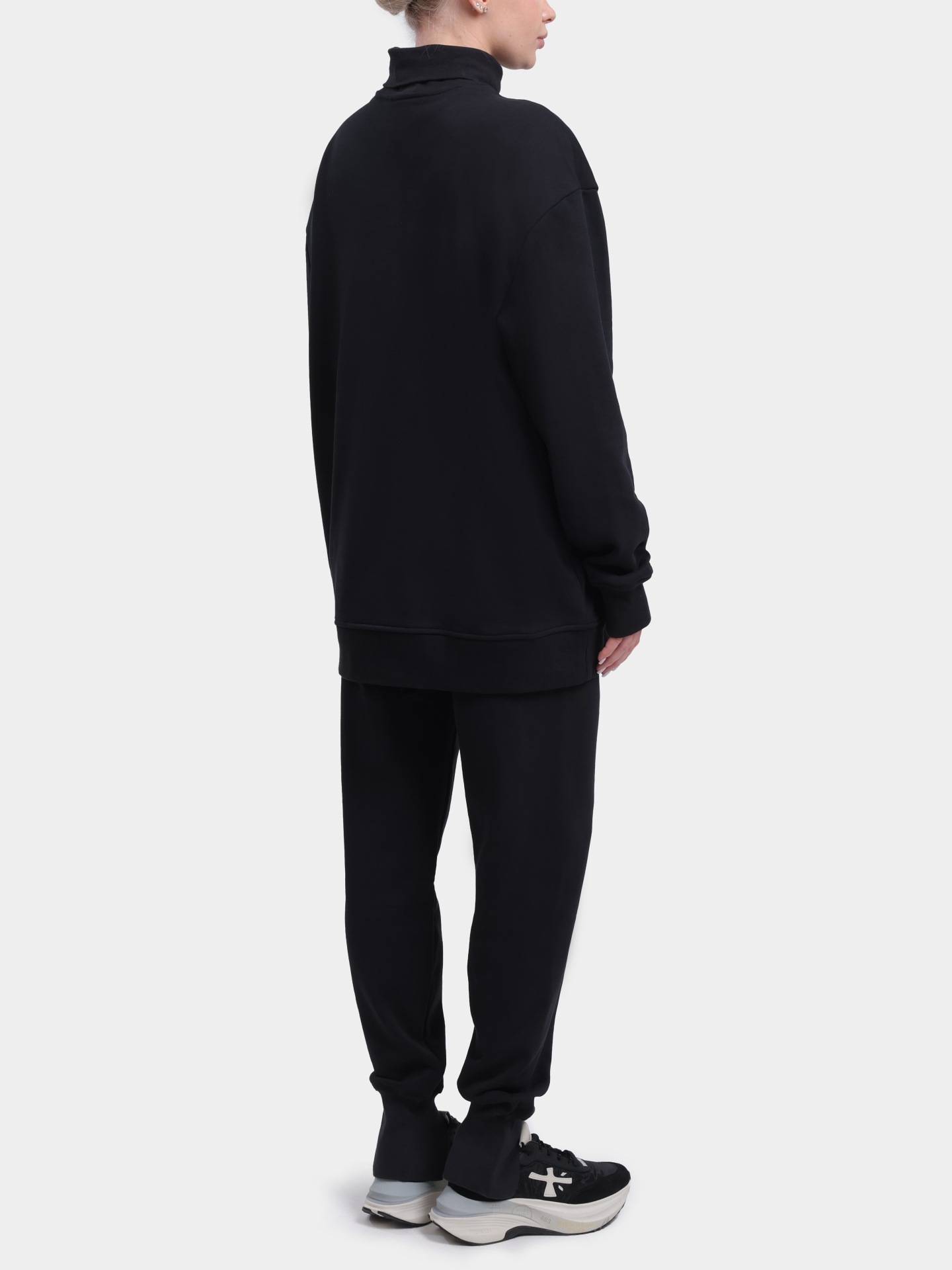 Свитшот Adidas by Stella McCartney IW9859 BLACK хлопковый женский — купить в интернет-магазине Verdistore