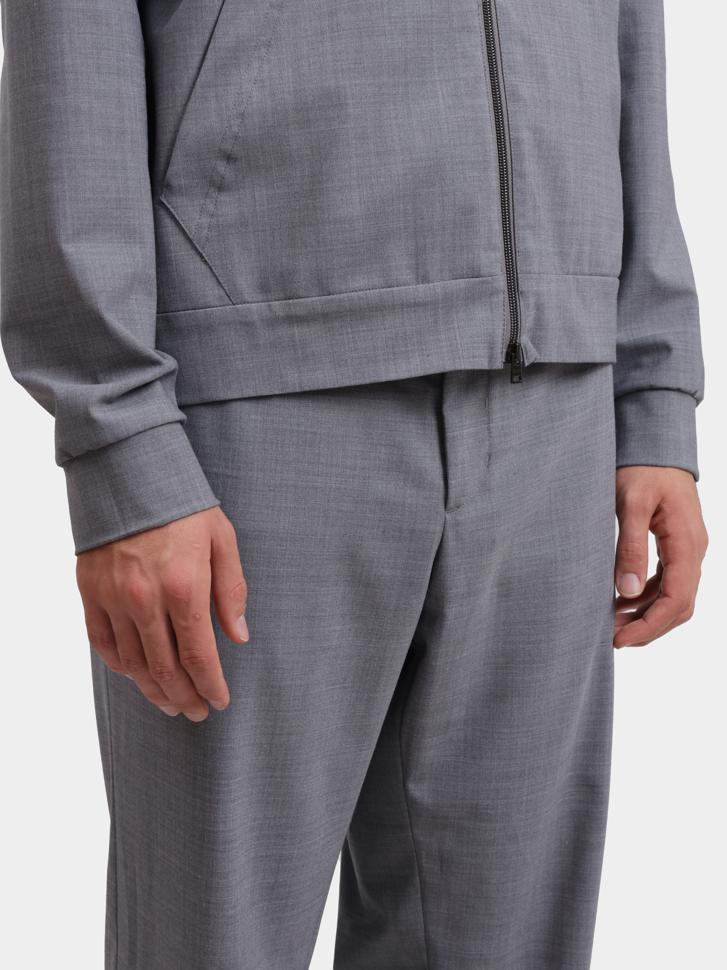 Мастерка Herno GI000481U 12678 9439 серая мужская — купить в интернет-магазине Verdistore