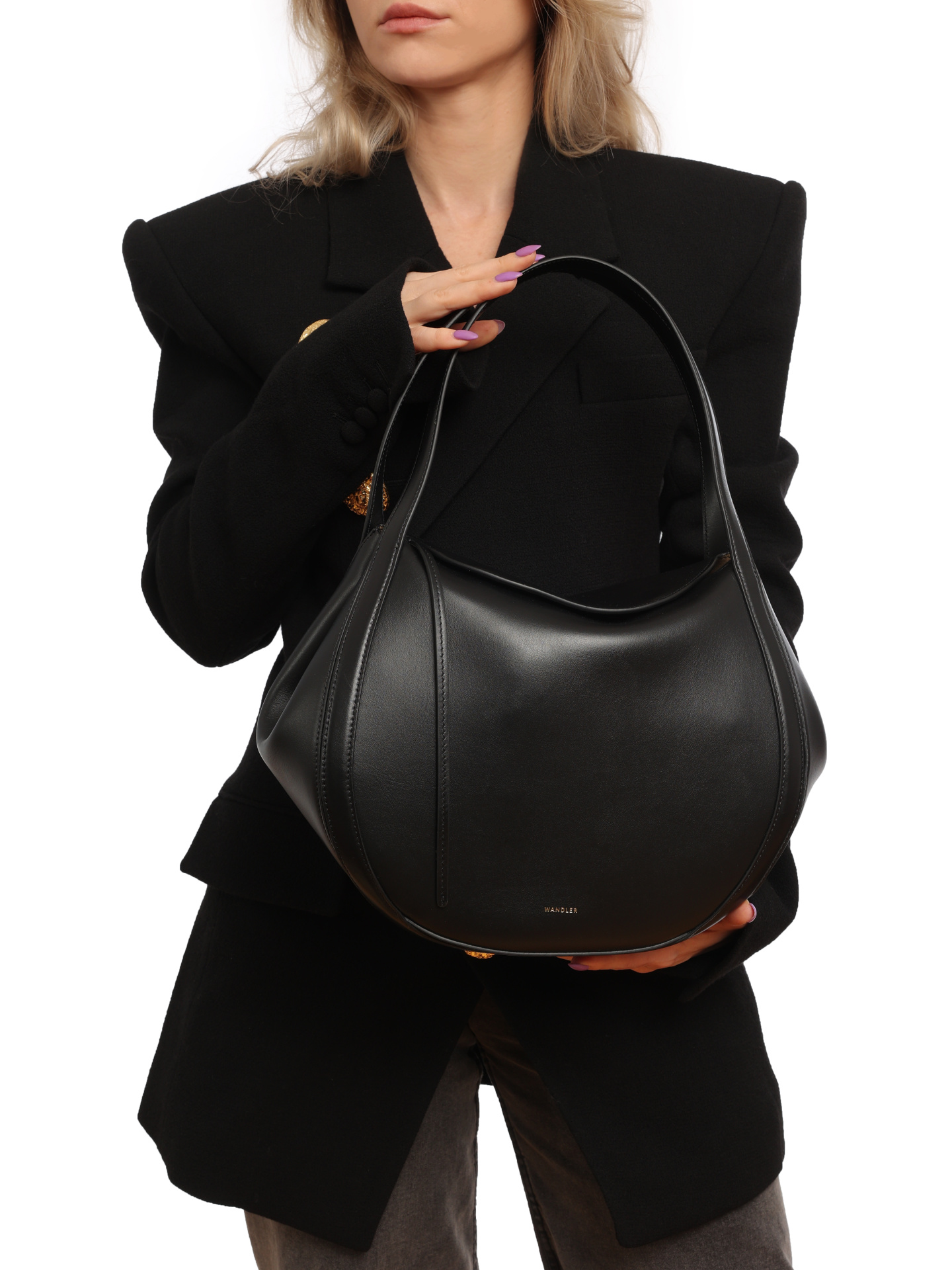 Сумка 21104000078 3200 черная из натуральной кожи — купить в интернет-магазине Verdistore