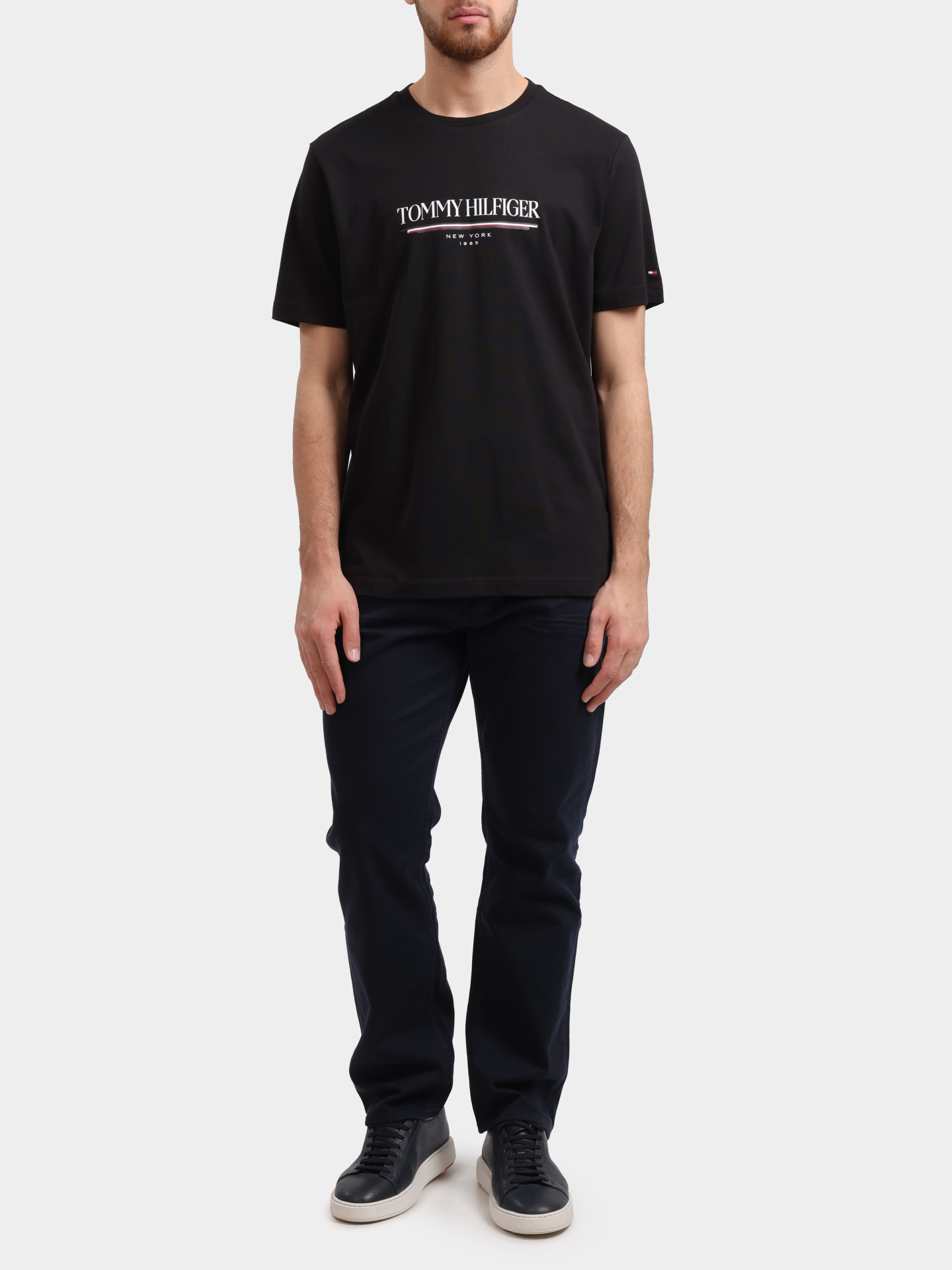 Футболка Tommy Hilfiger MW0MW40324 мужская с логотипом — купить в интернет-магазине Verdistore