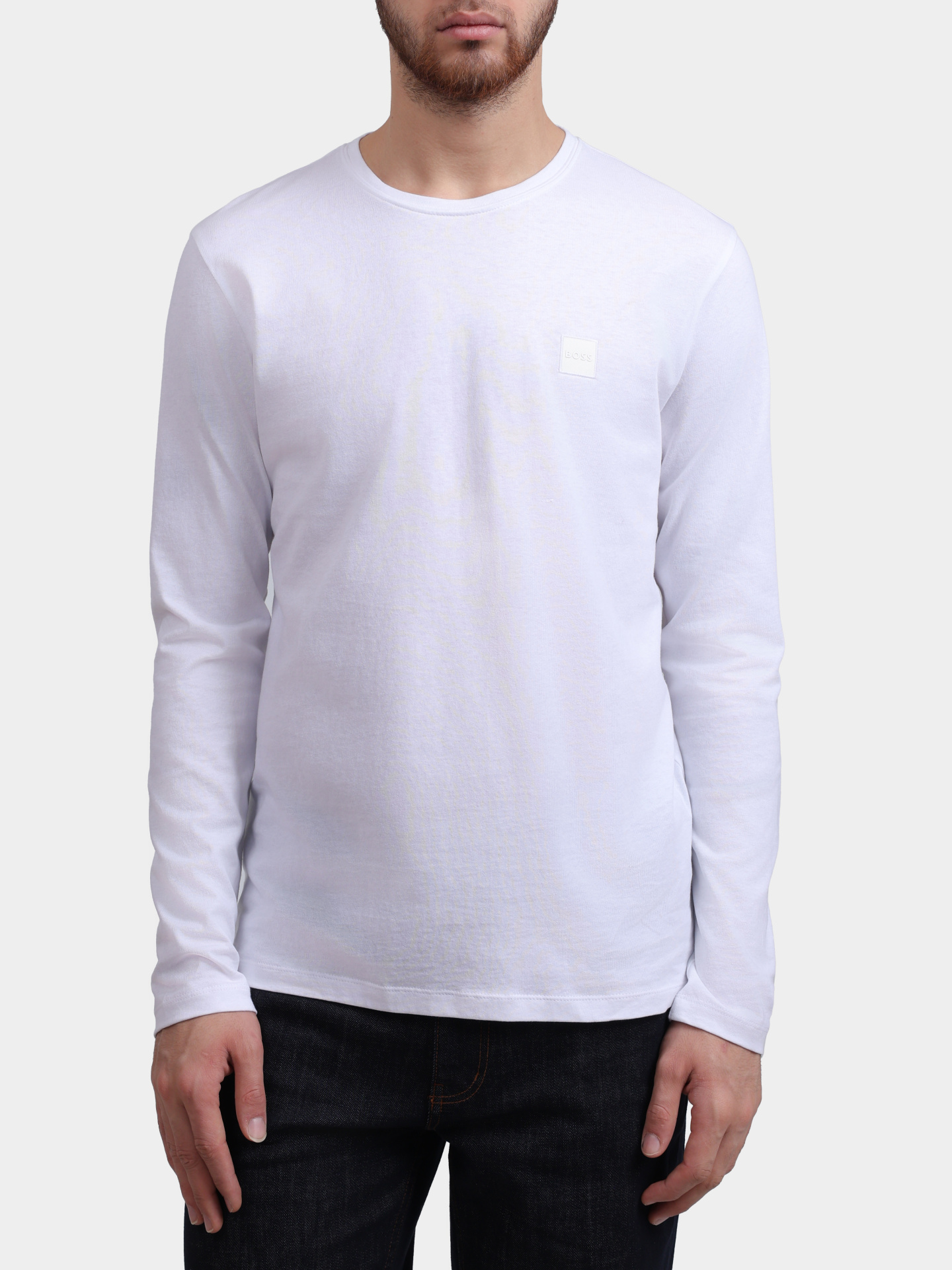 Лонгслив Boss 50512111 100 хлопковый мужской — купить в интернет-магазине Verdistore