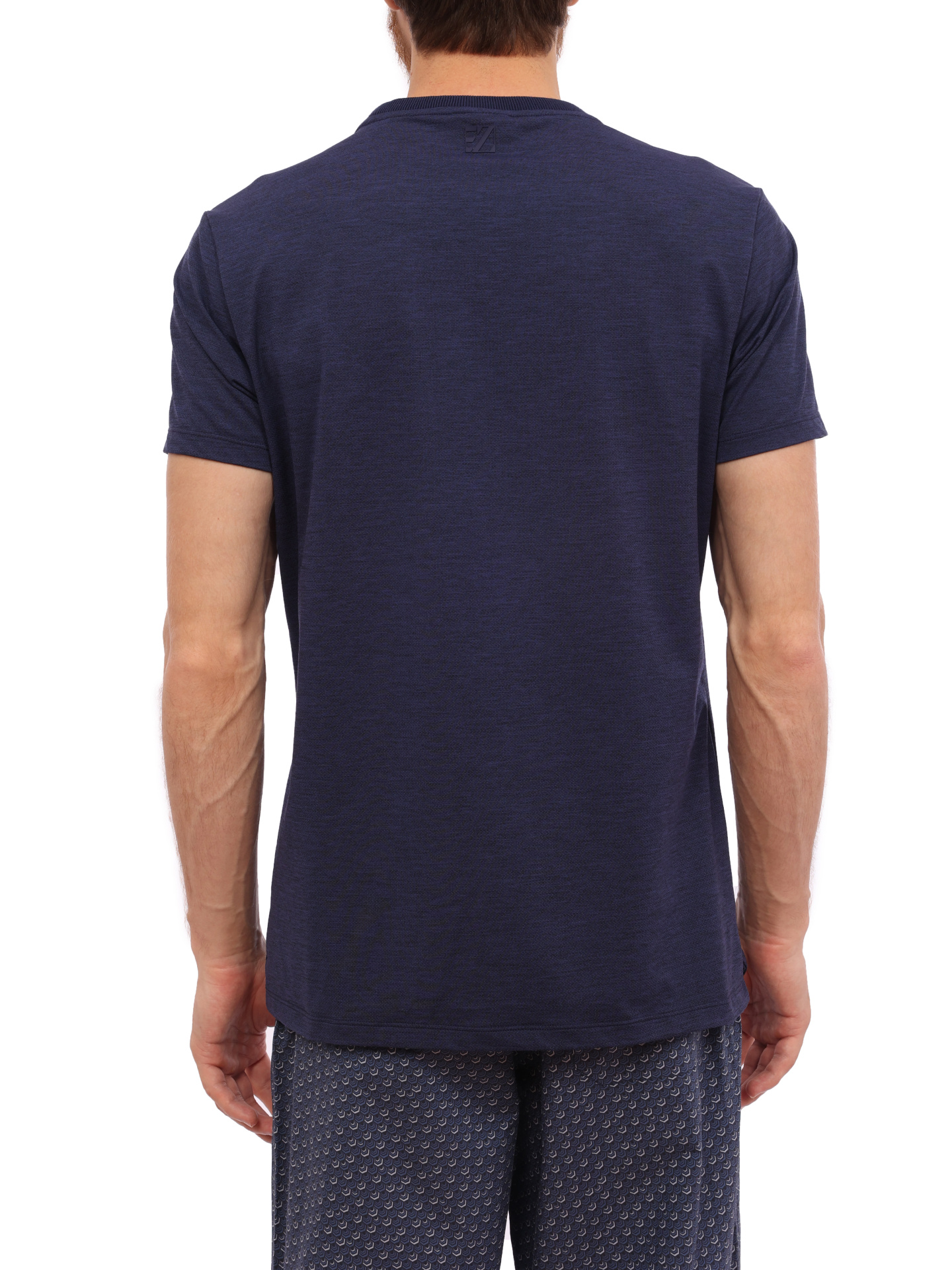 Футболка Ermenegildo Zegna M6M20 502 темно-синяя мужская — купить в интернет-магазине Verdistore