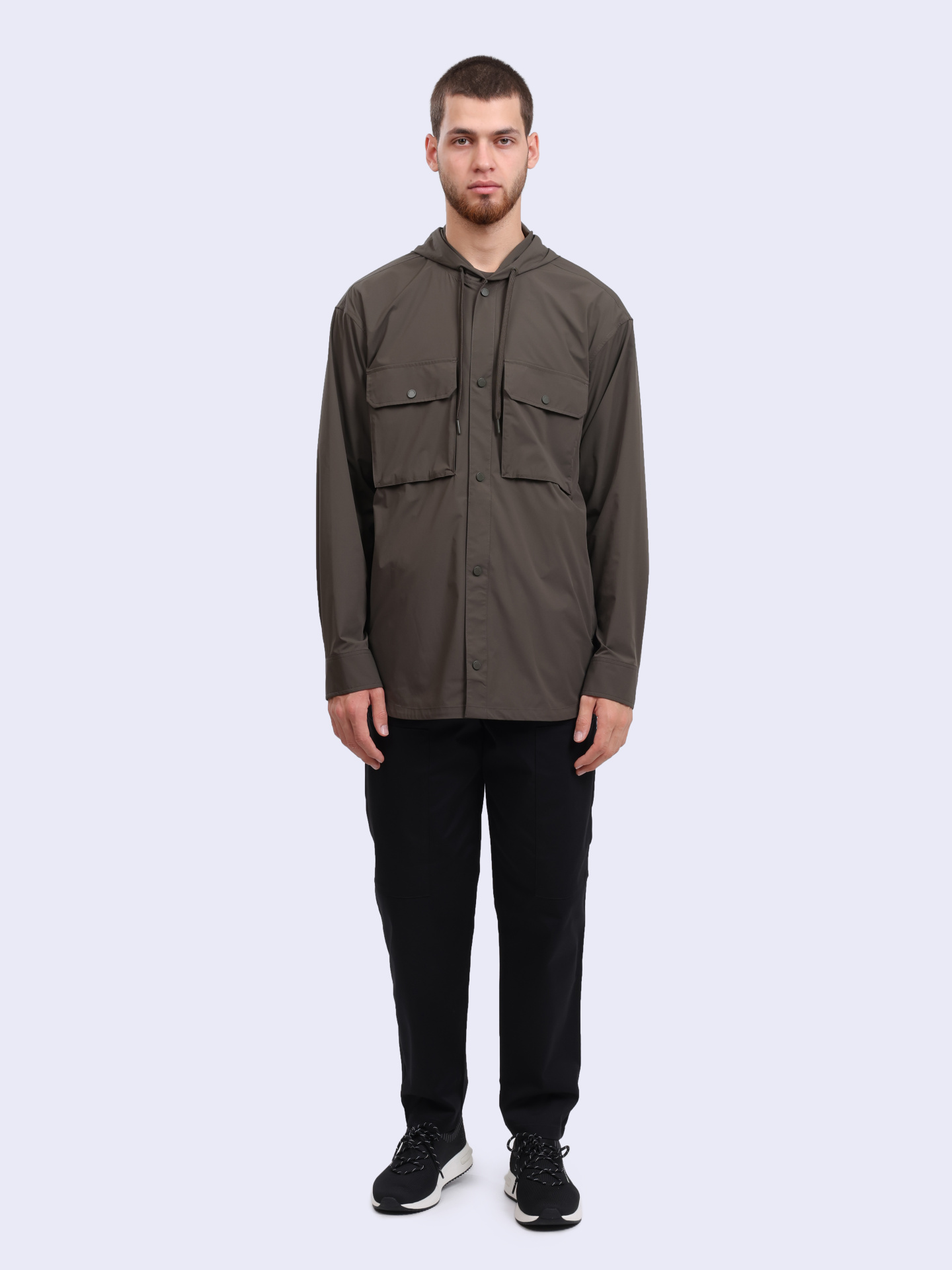 Куртка Armani Exchange XM000415 AF10357 U8120 темно-зеленая мужская на кнопках — купить в интернет-магазине Verdistore