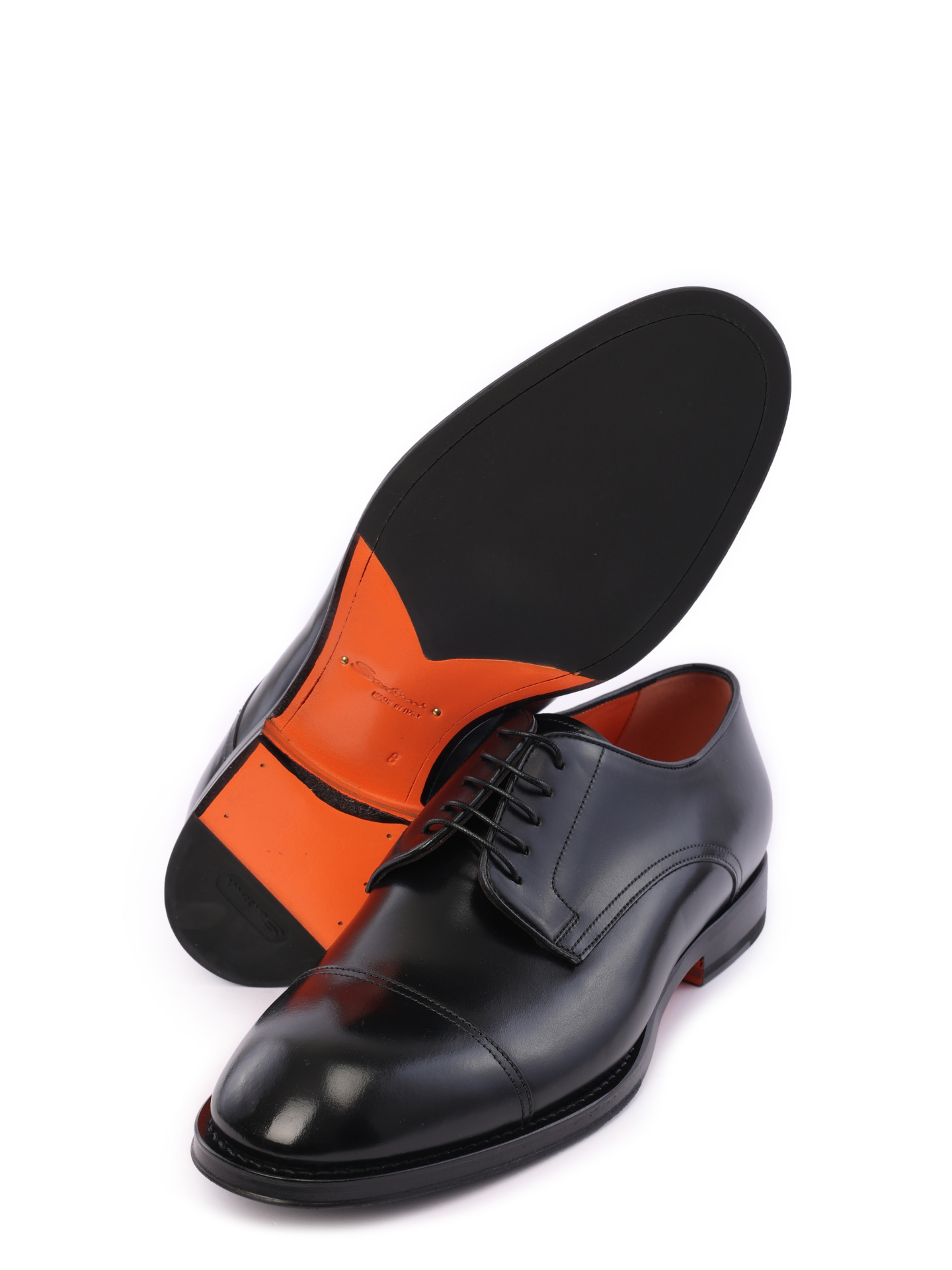 Дерби черные из гладкой кожи на каблуке — купить в интернет-магазине Verdistore