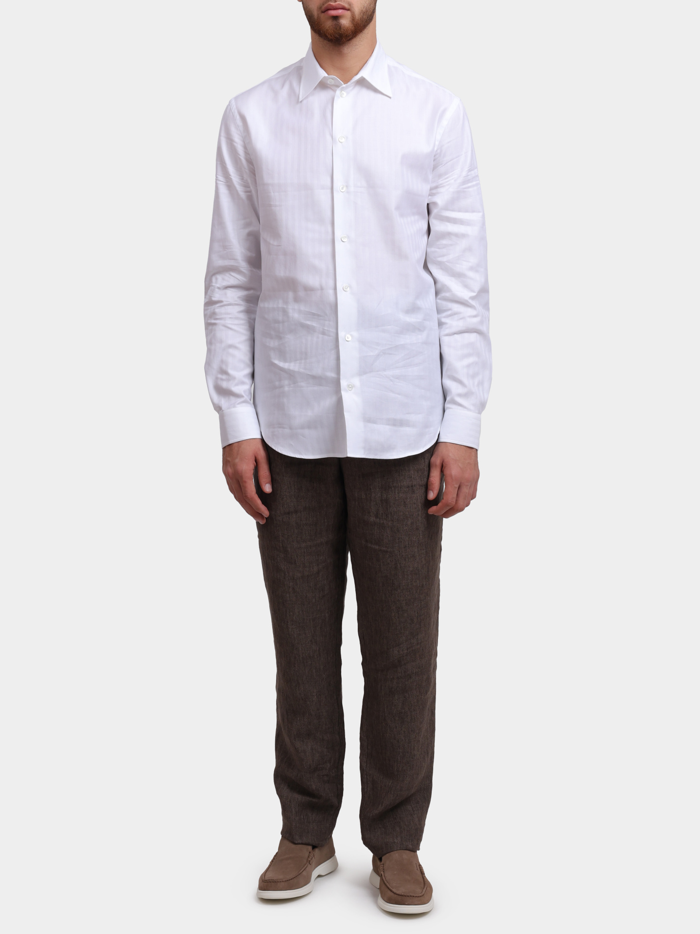 Рубашка Emporio Armani EM000099 TE16909 F0015 хлопковая мужская — купить в интернет-магазине Verdistore