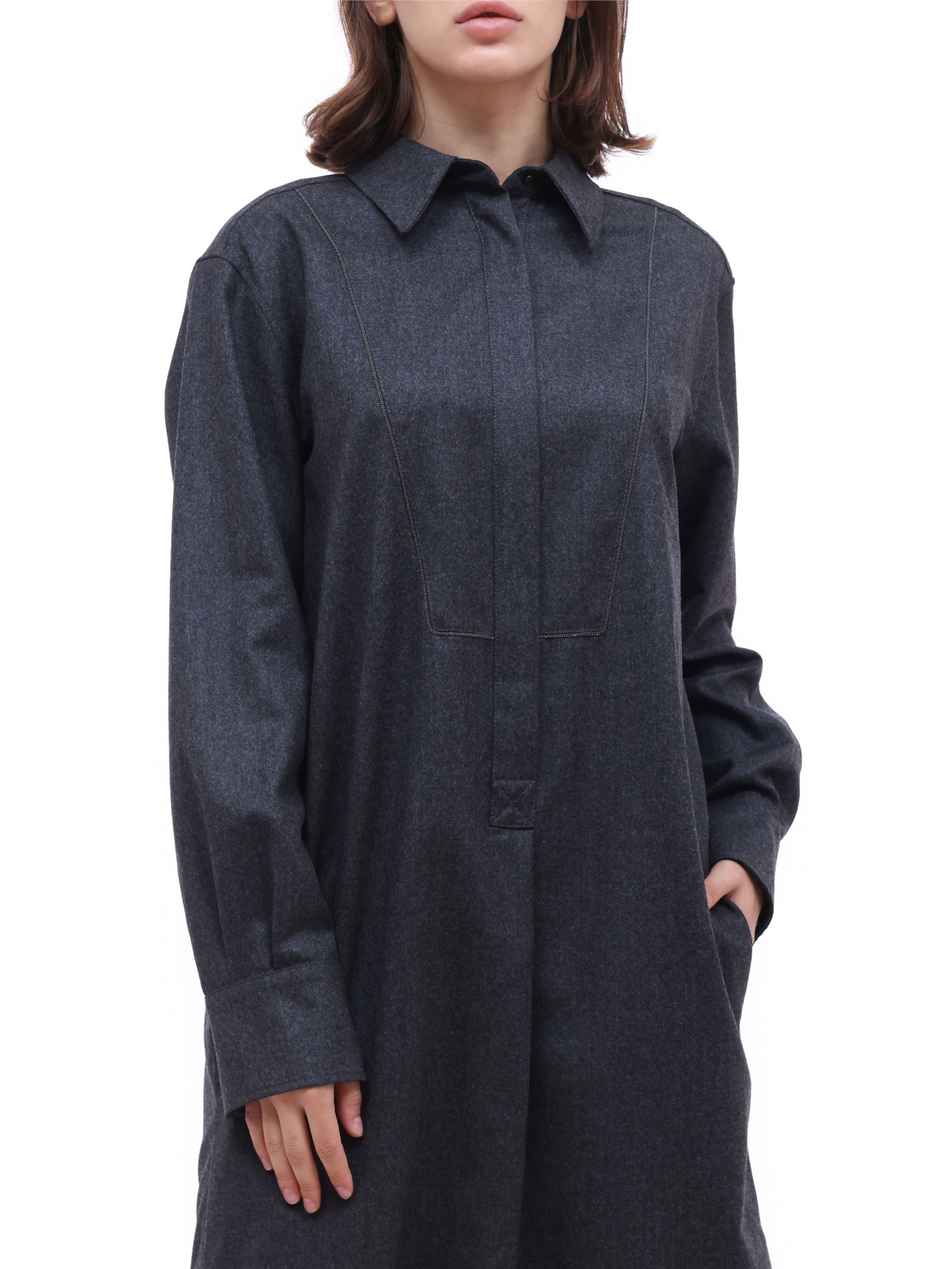 Платье Brunello Cucinelli ME226A4853 C004 шерстяное женское — купить в интернет-магазине Verdistore