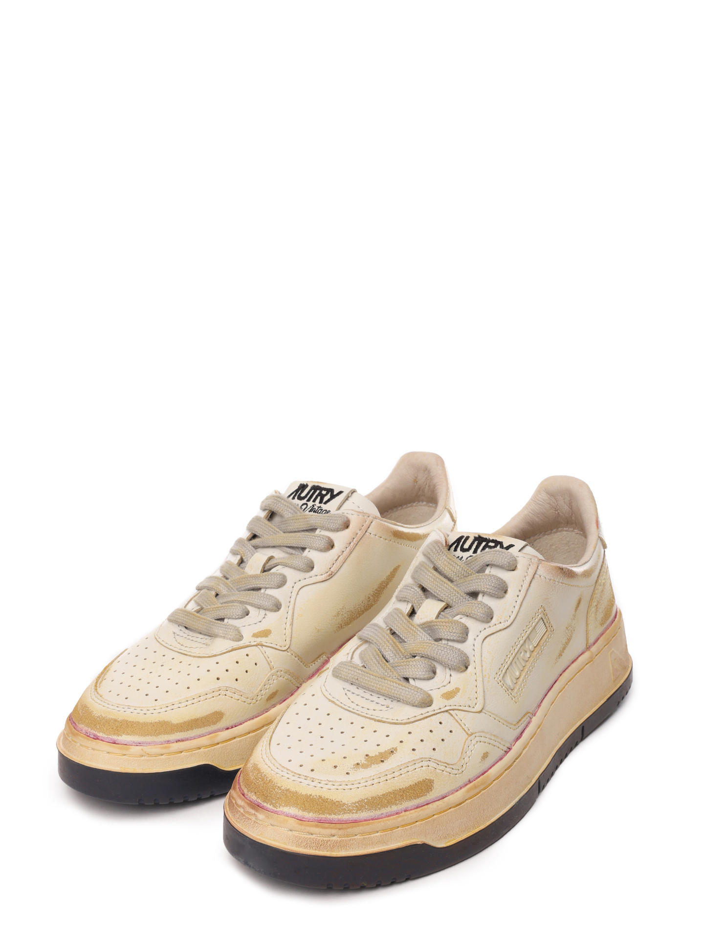 Кеды Autry AVLW-BE01 бежевые женские с потертостями — купить в интернет-магазине Verdistore