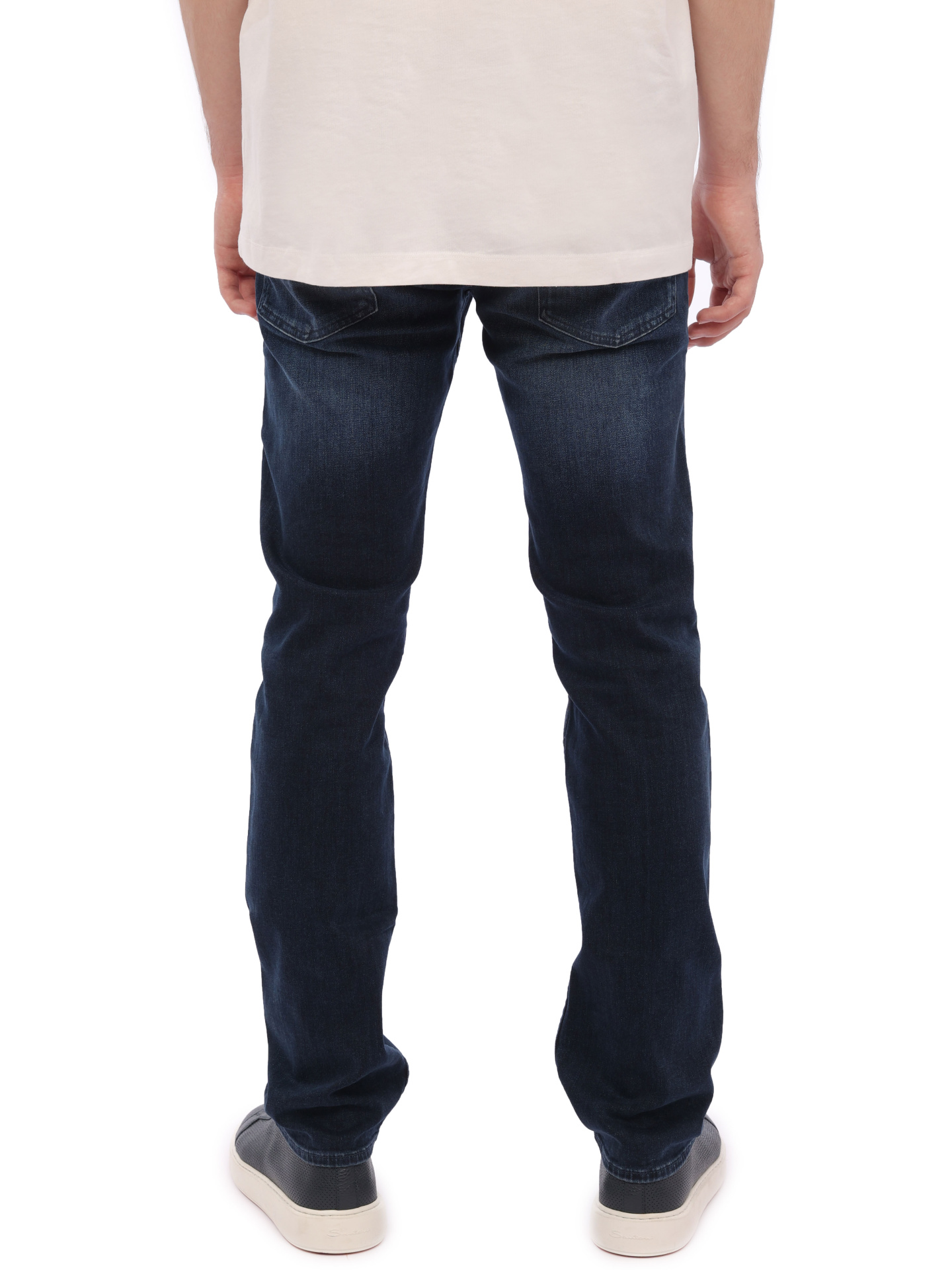 Джинсы 7 For All Mankind JSMNR750PC темно-синие мужские с потертостями  — купить в интернет-магазине Verdistore