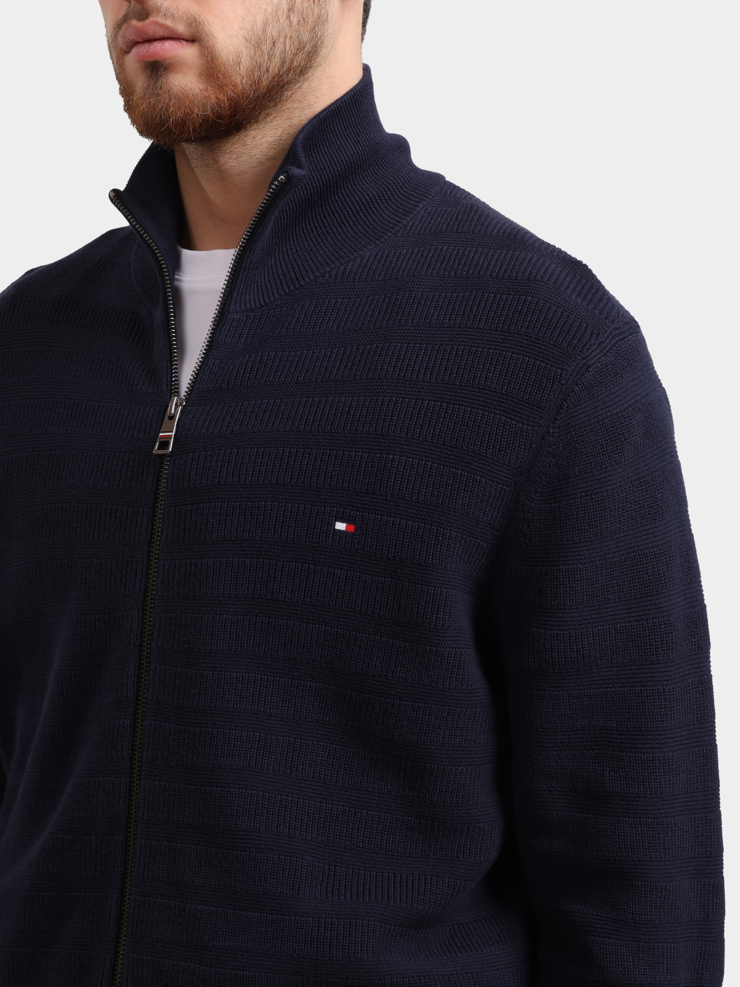 Мастерка Tommy Hilfiger MW0MW40693 мужская на молнии — купить в интернет-магазине Verdistore