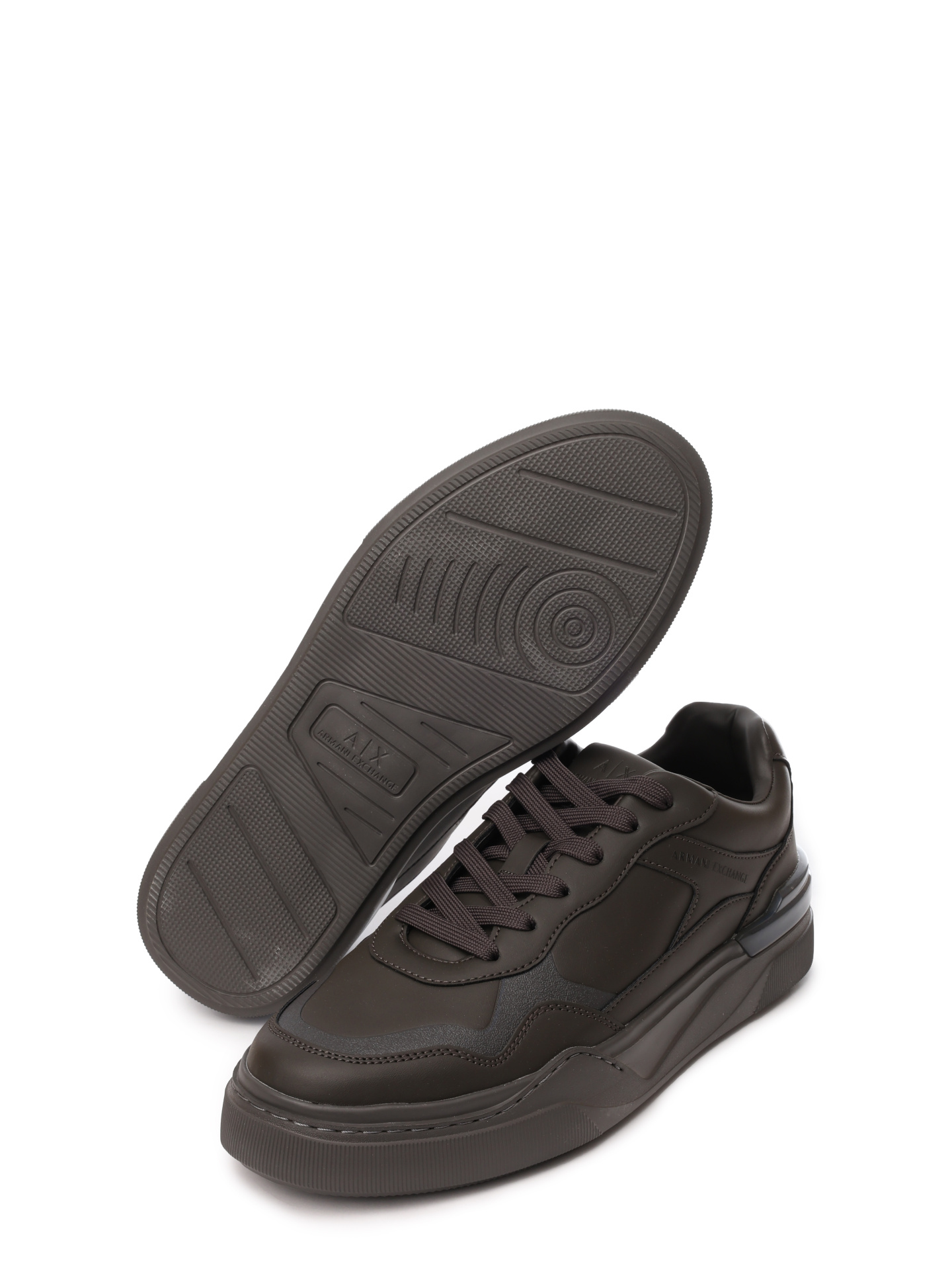 Кроссовки Armani Exchange XUX219 XV857 00881 оливковые мужские из эко-кожи — купить в интернет-магазине Verdistore