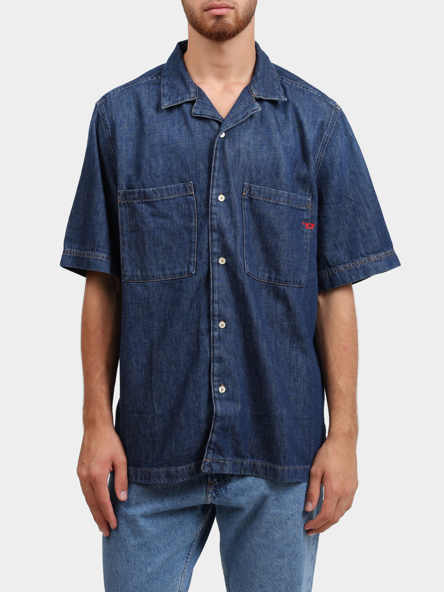 Рубашка Diesel A03533068KD01 джинсовая мужская — купить в интернет-магазине Verdistore