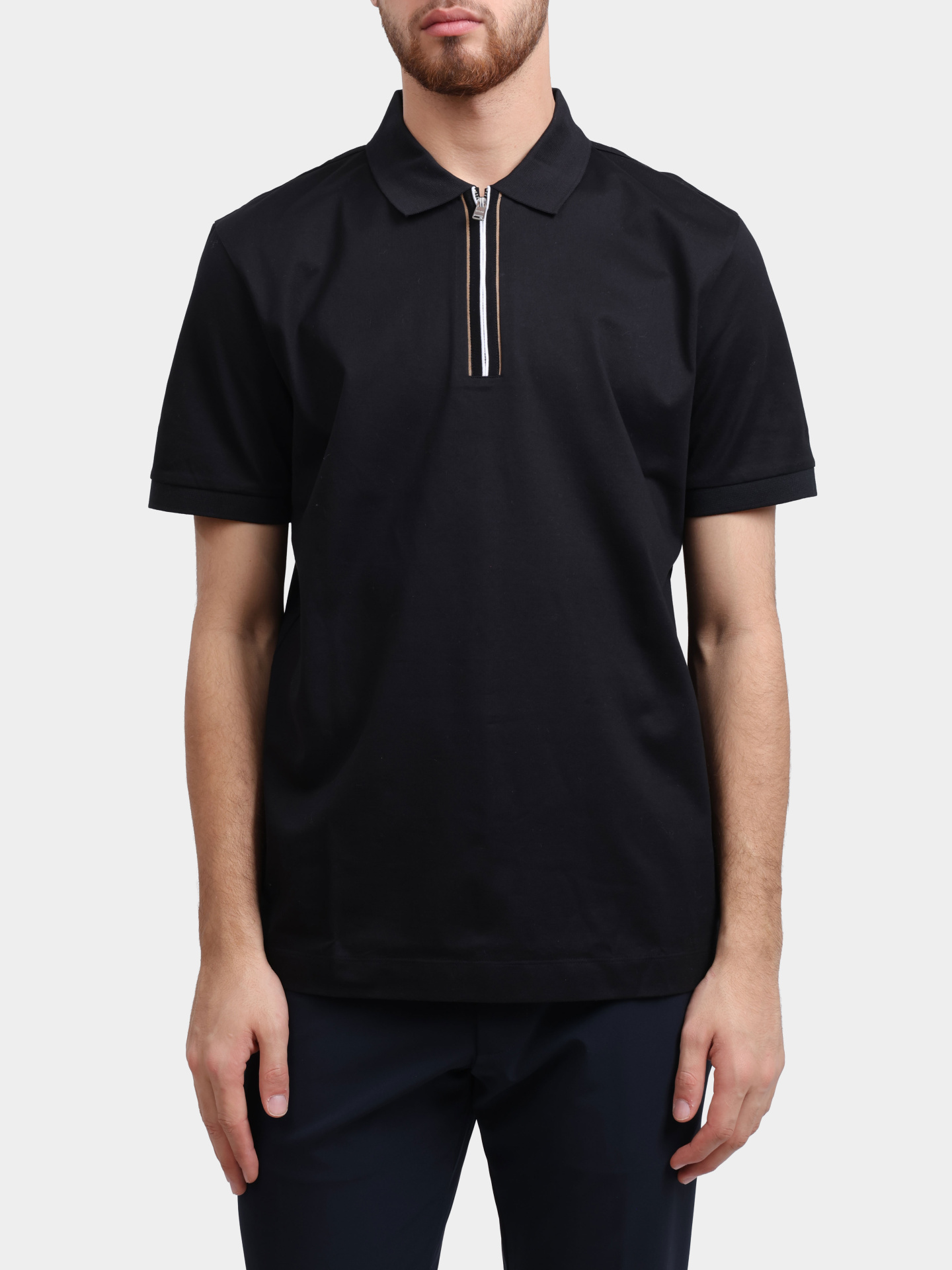 Поло Boss 50543880 001 черное мужское — купить в интернет-магазине Verdistore