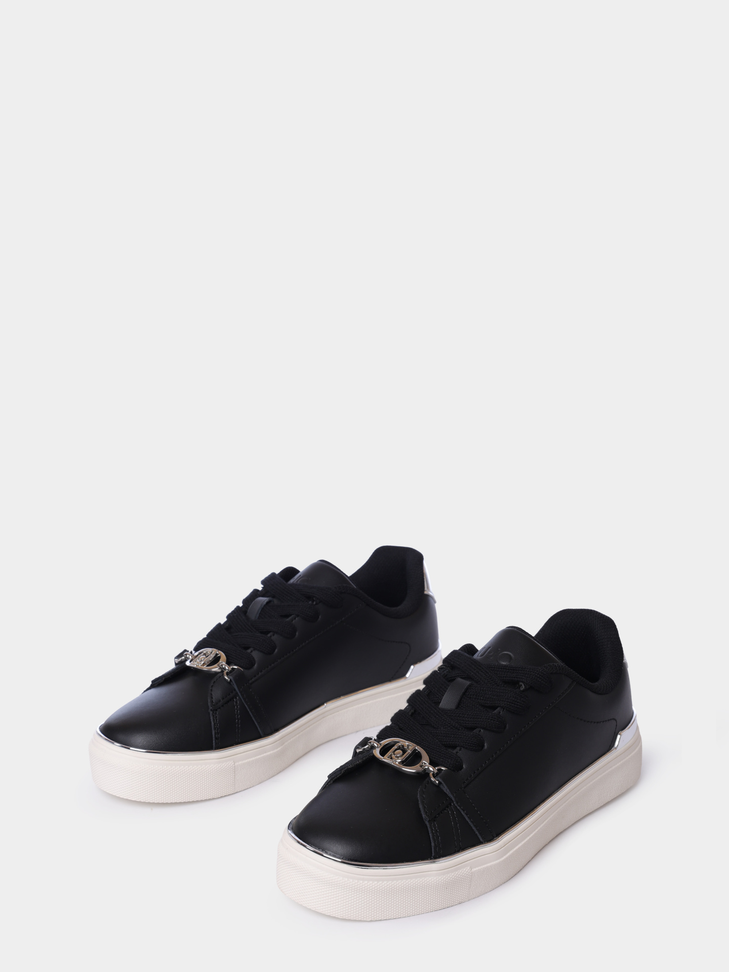 Кеды Liu-Jo BF5063PX02601039 черные женские из кожи — купить в интернет-магазине Verdistore