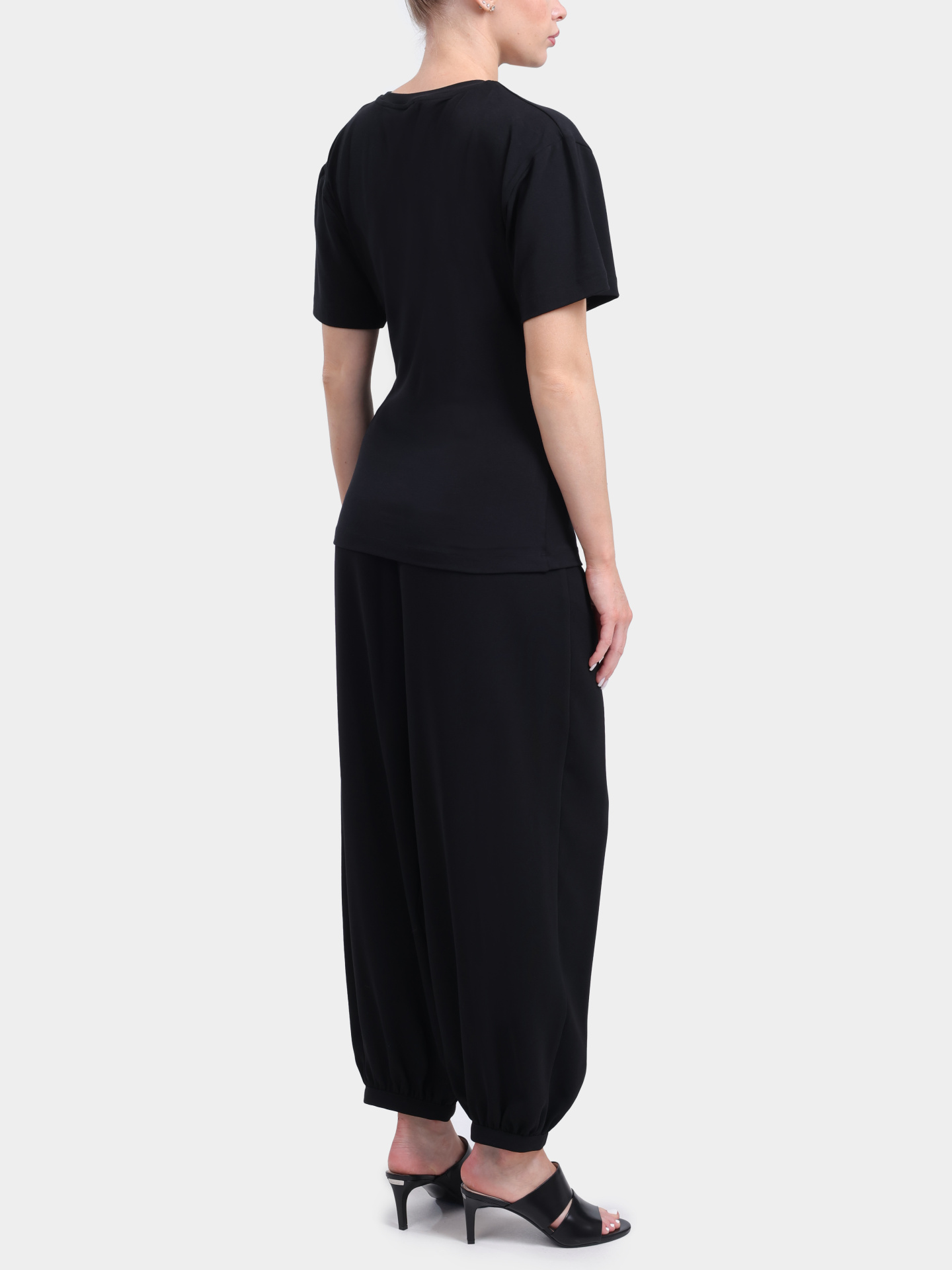 Футболка Pinko 106455 A35D Z99 с драпировкой черная женская — купить в интернет-магазине Verdistore