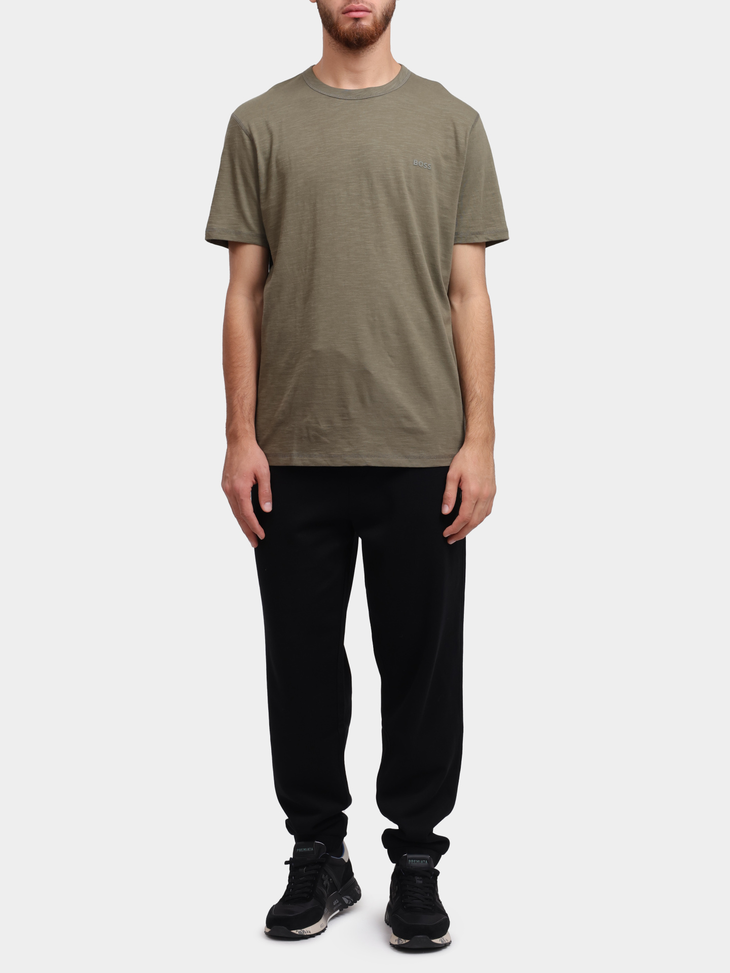 Джоггеры Boss 50544109 001 хлопковые мужские — купить в интернет-магазине Verdistore