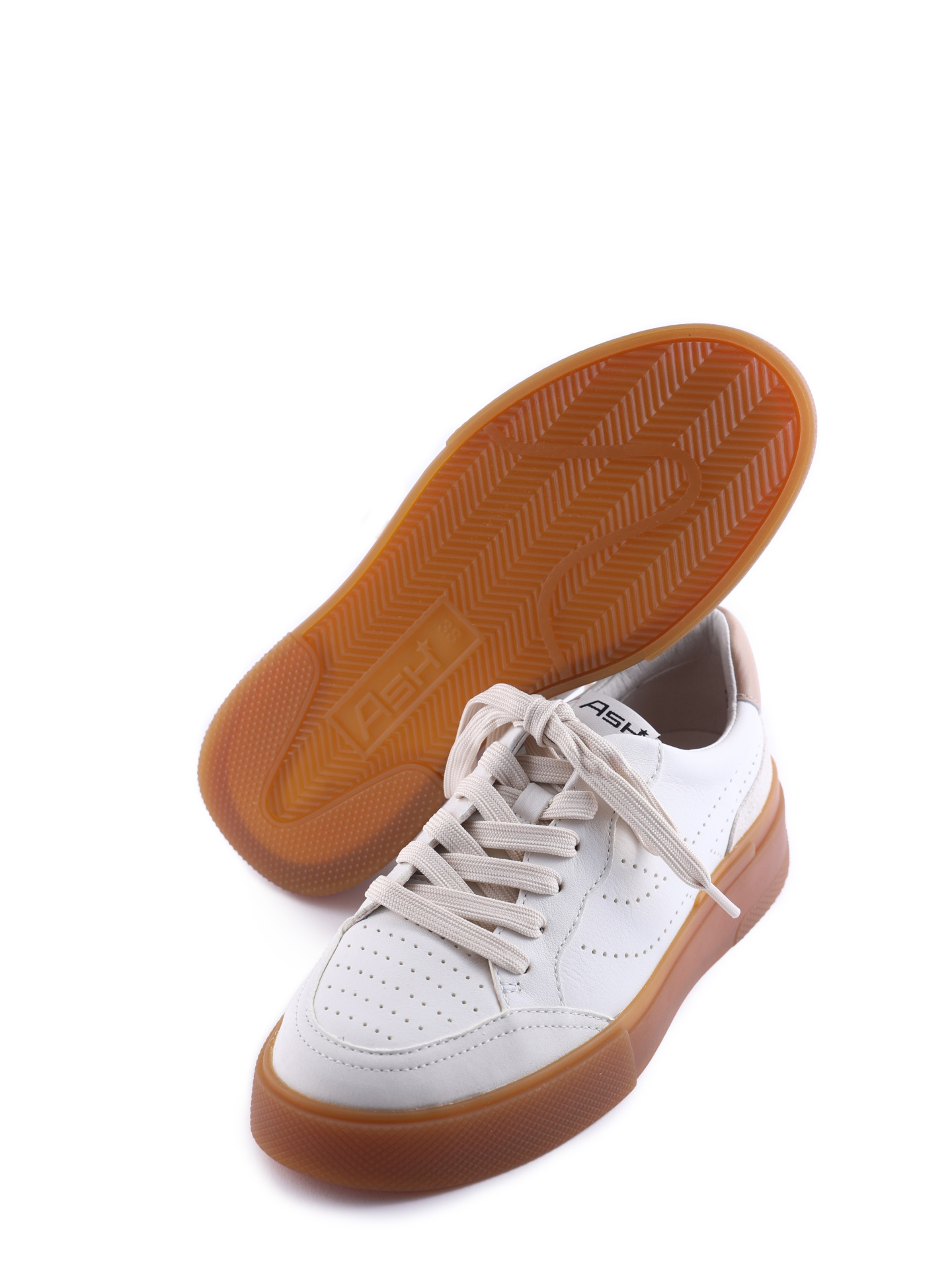 Кеды ASH FREE 003 комбинированные женские на контрастной подошве — купить в интернет-магазине Verdistore