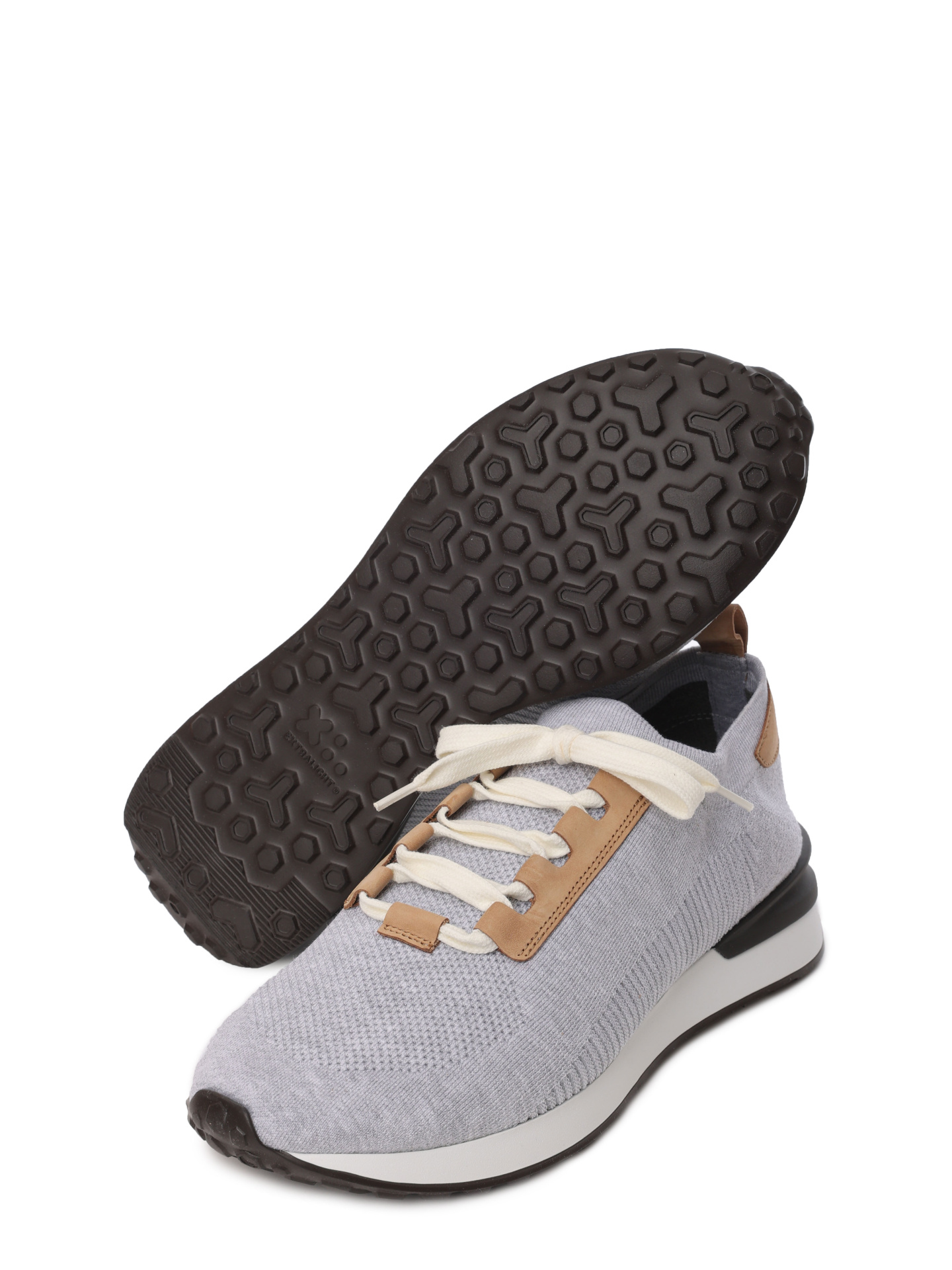 Кроссовки серые тканевые на белой подошве — купить в интернет-магазине Verdistore