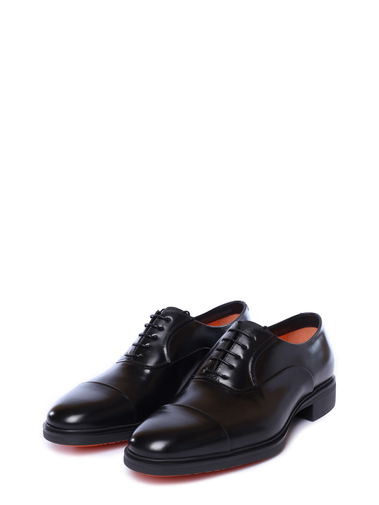 Оксфорды на высоком каблуке из гладкой черной кожи  — купить в интернет-магазине Verdistore