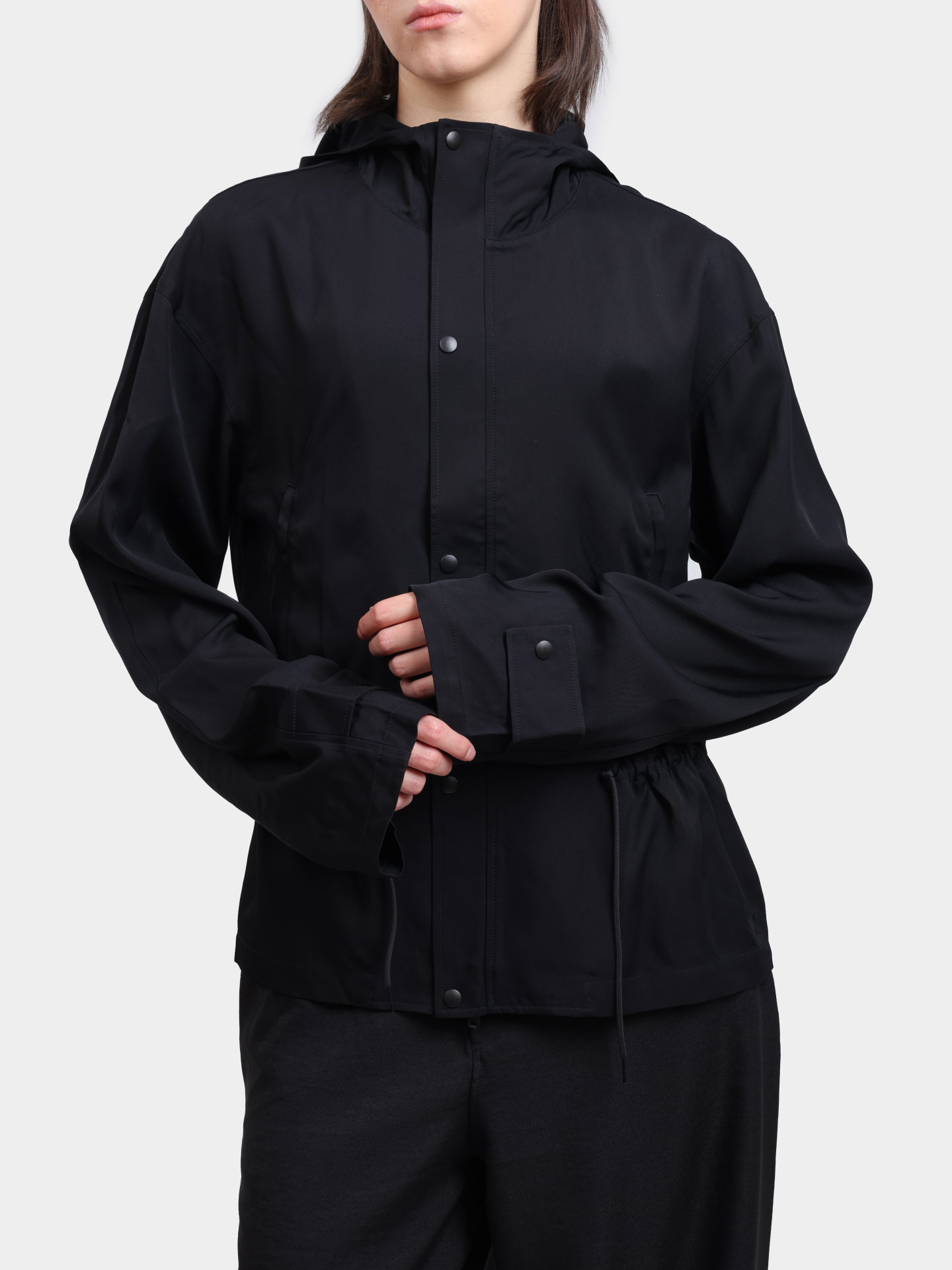 Мастерка Y-3 JD1760 черная женская с капюшоном — купить в интернет-магазине Verdistore