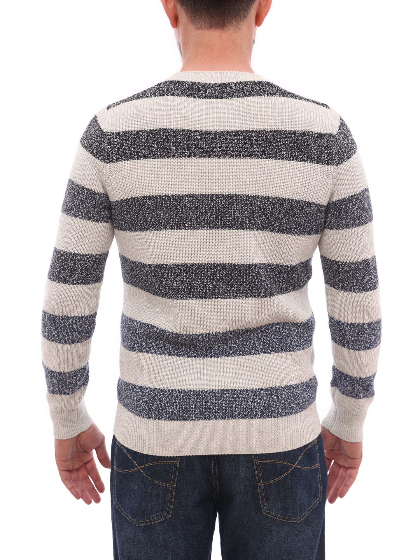 Свитер Brunello Cucinelli M2874700 полосатый мужской — купить в интернет-магазине Verdistore