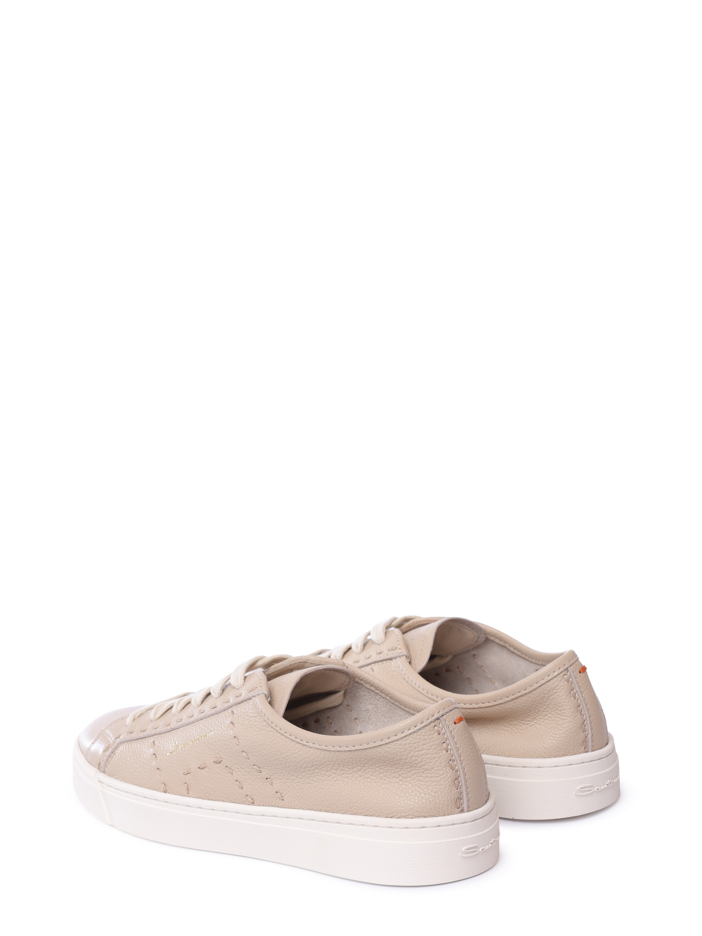 Кеды Santoni WBGG61345PNNTDYIP10 кожаные женские — купить в интернет-магазине Verdistore