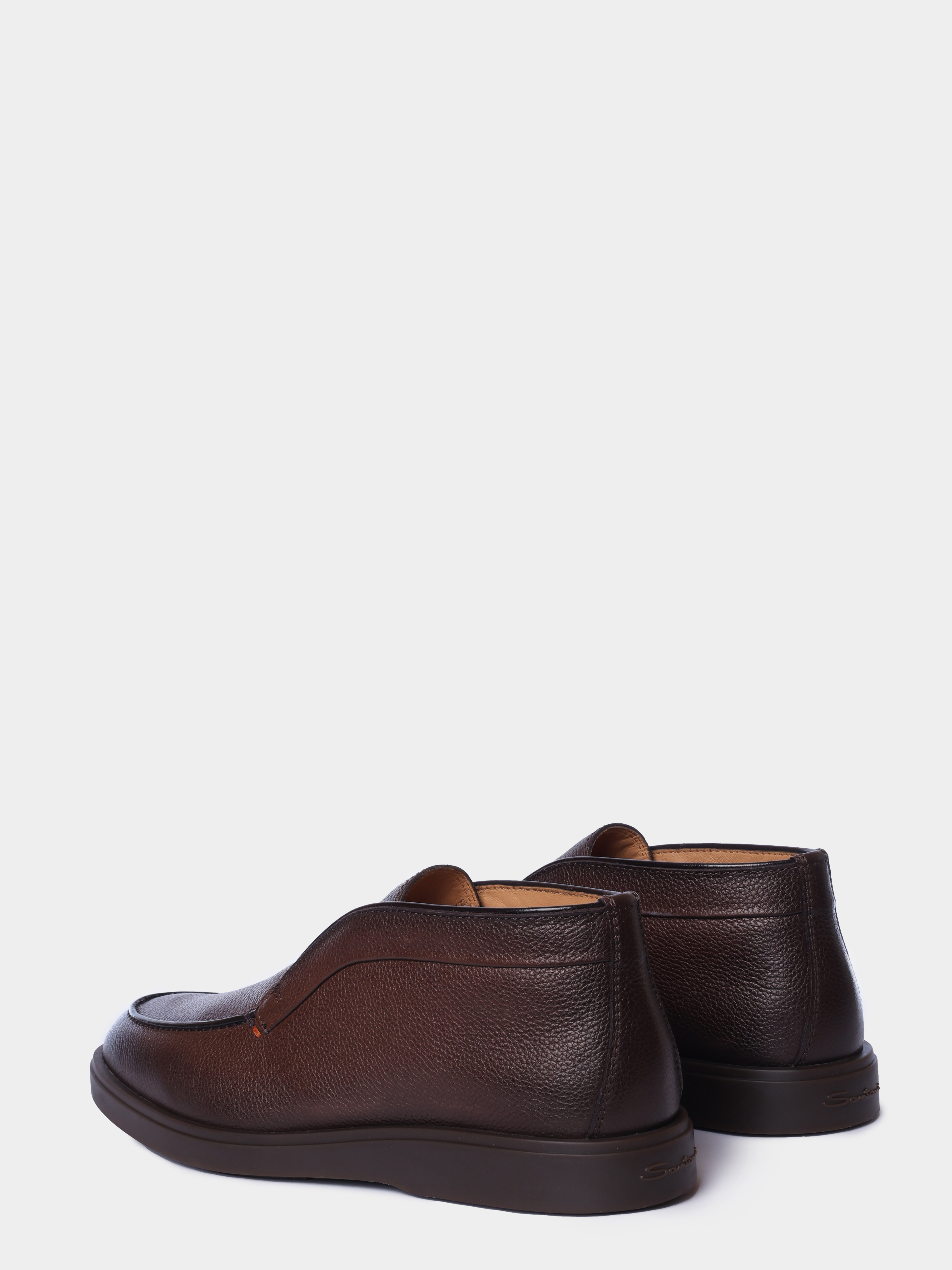 Ботинки Santoni MGDG17823DKTKMPGT50 кожаные мужские — купить в интернет-магазине Verdistore