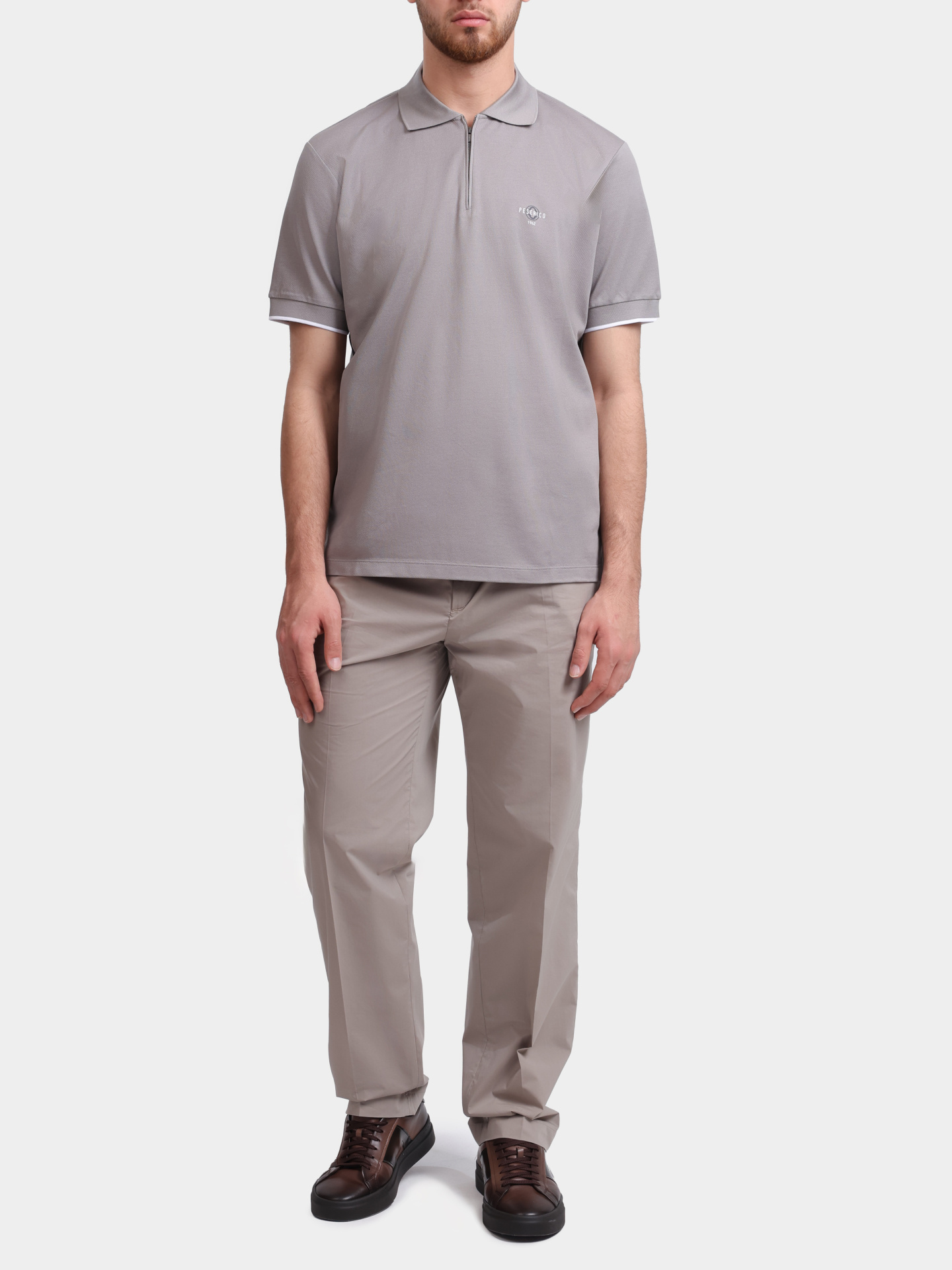 Поло Peserico R55055J0Q5 850 171 хлопковое мужское — купить в интернет-магазине Verdistore