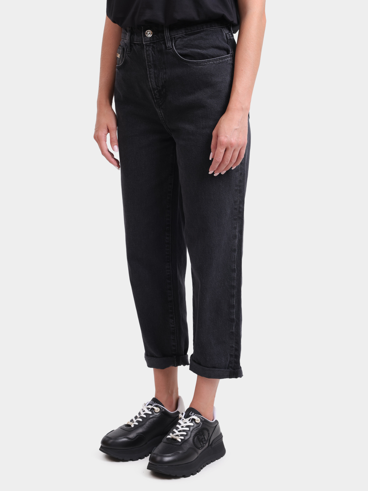 Джинсы Liu-Jo UF5125 D4927 87456 черные женские — купить в интернет-магазине Verdistore