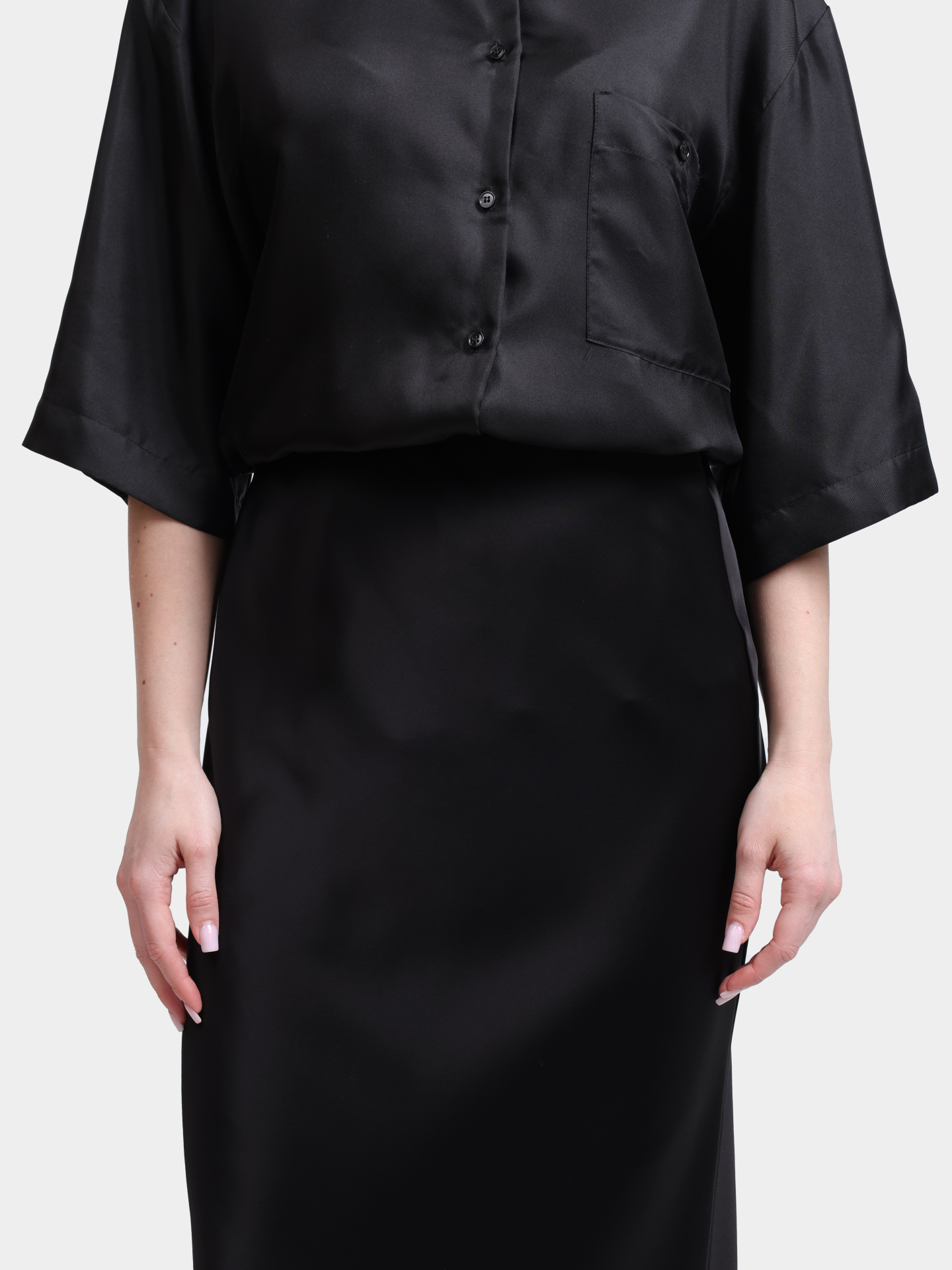 Юбка Marella MLLARCELLA 006 черная женская свободного кроя с высокой посадкой — купить в интернет-магазине Verdistore