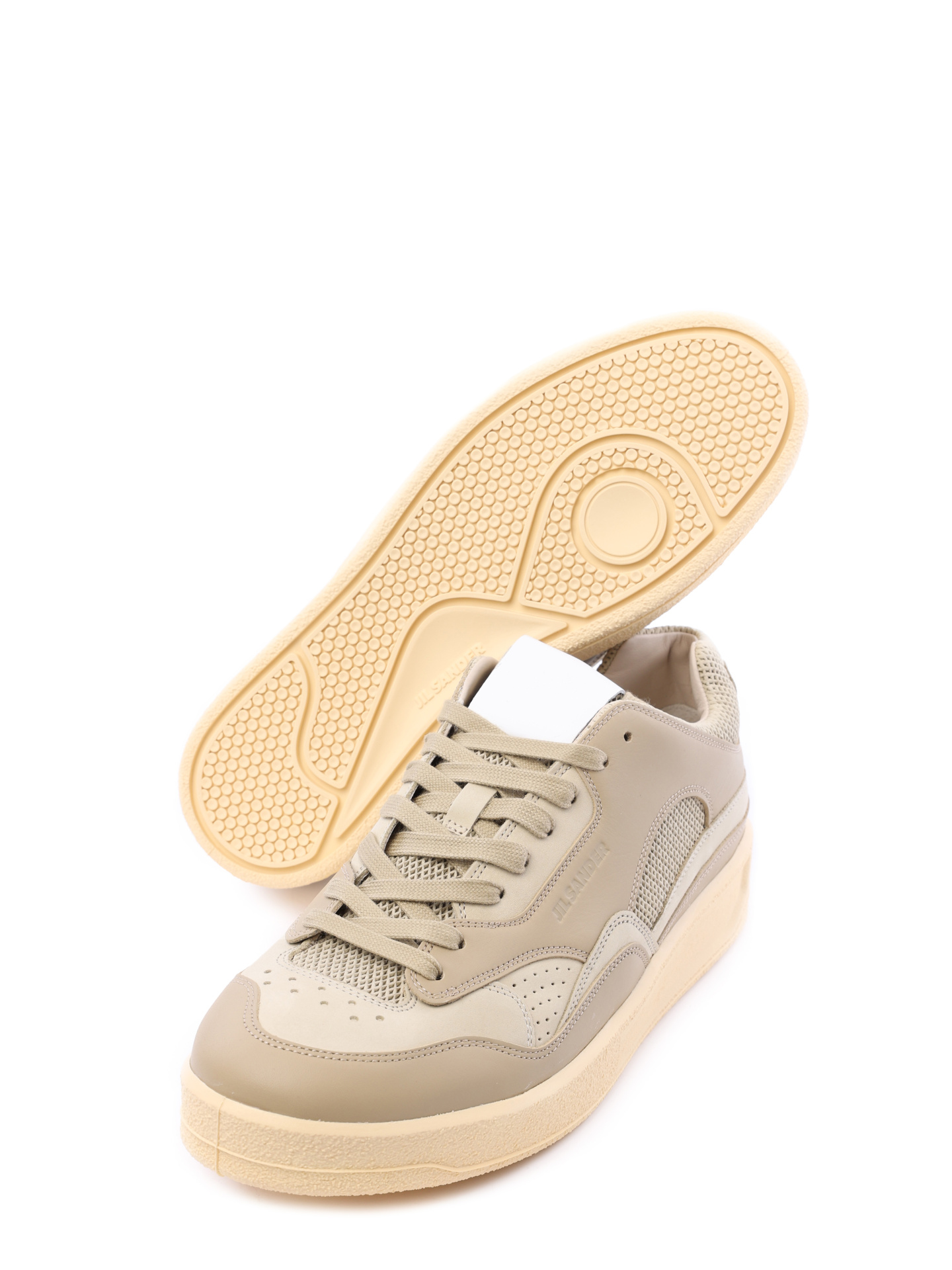 Кеды на шнурках бежевые с перфорацией  — купить в интернет-магазине Verdistore