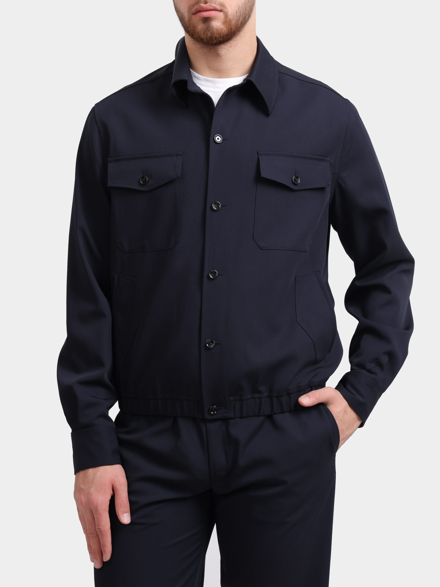 Бомбер Lardini PA RONO CN64422 мужской темно-синий — купить в интернет-магазине Verdistore