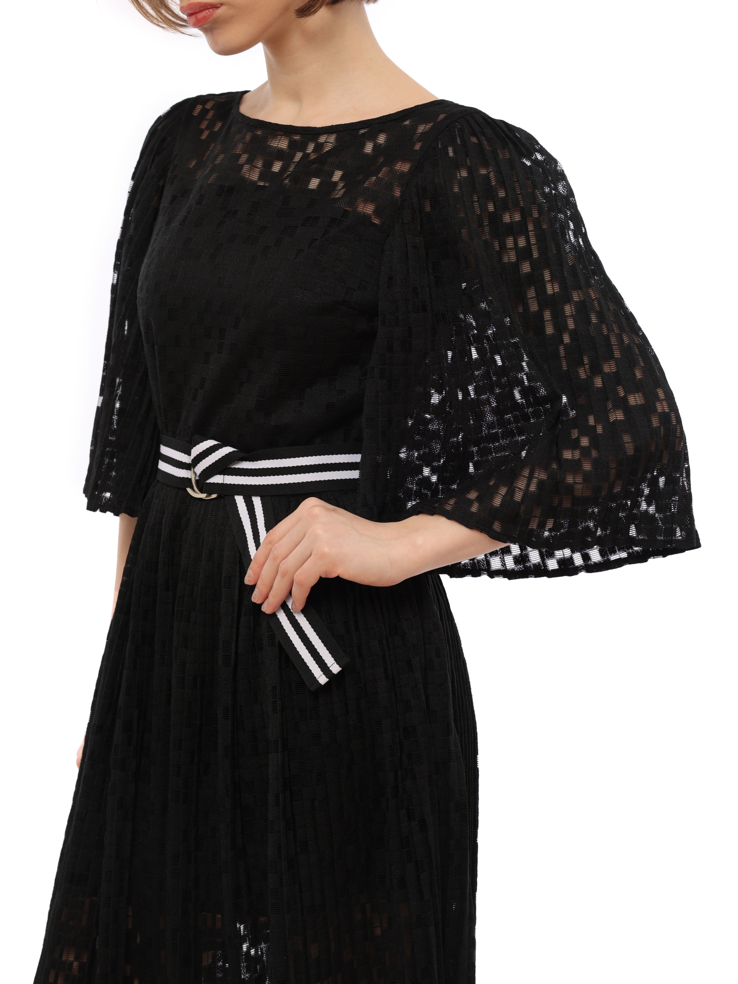 Платье Armani Exchange 6GYA46 1200 плиссированное женское с поясом — купить в интернет-магазине Verdistore