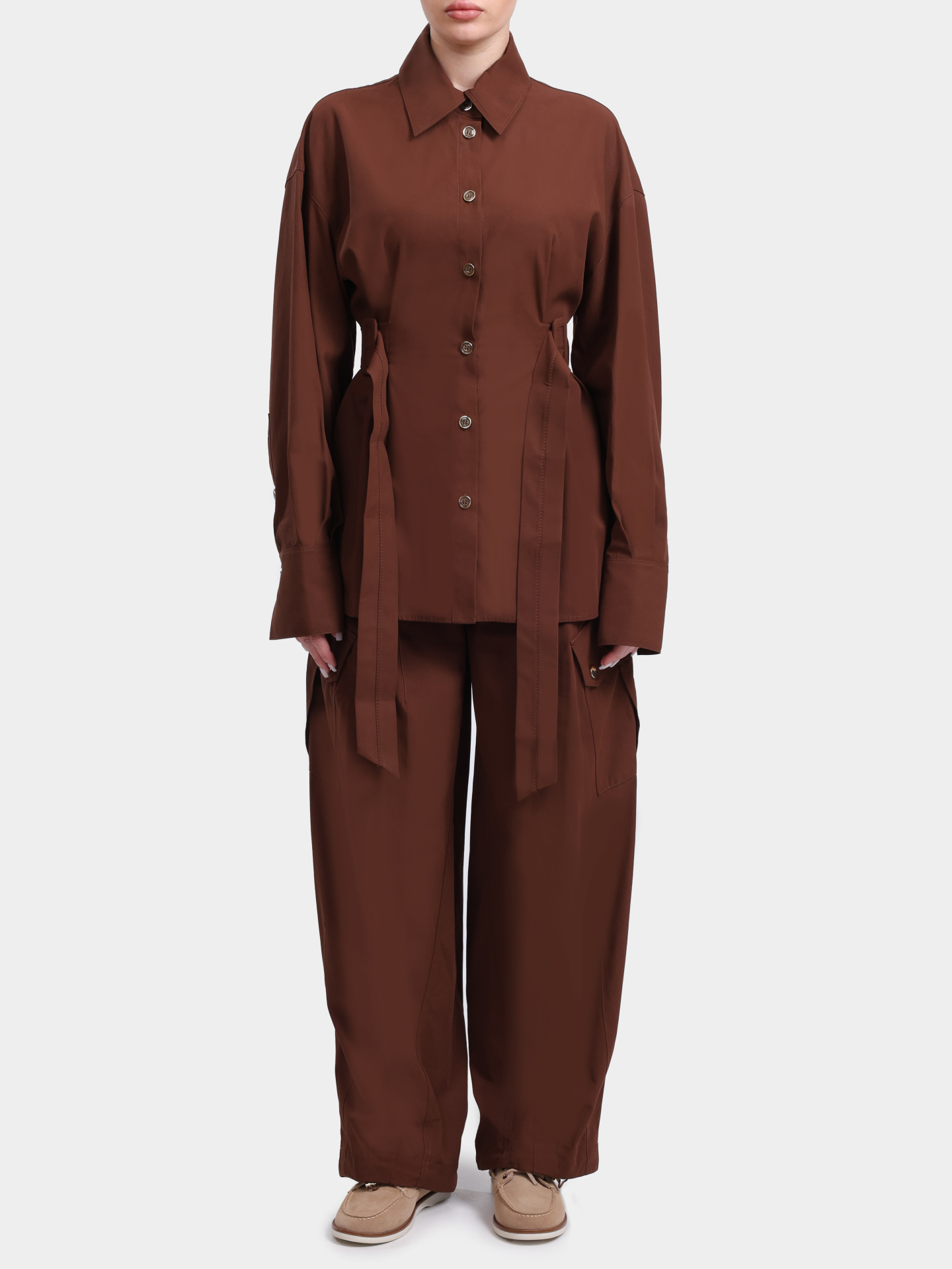 Брюки-карго Pinko 106278 A2ER L78 хлопковые женские — купить в интернет-магазине Verdistore
