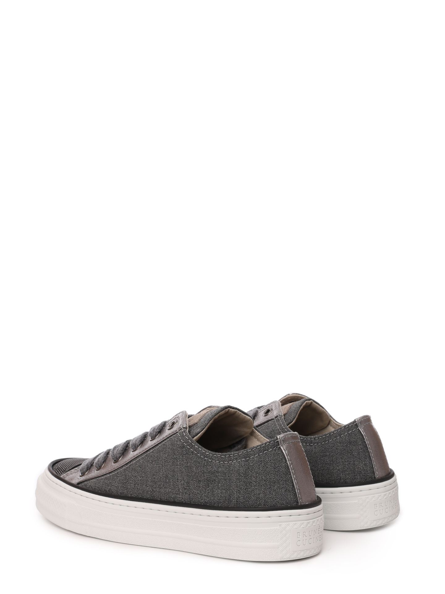 Кеды Brunello Cucinelli MZ25G2760 C006 текстильные женские — купить в интернет-магазине Verdistore