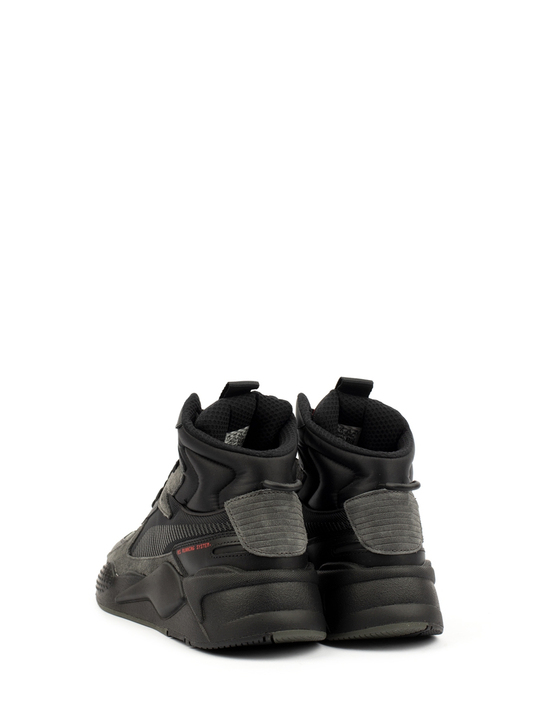 Кроссовки черные высокие на массивной подошве — купить в интернет-магазине Verdistore