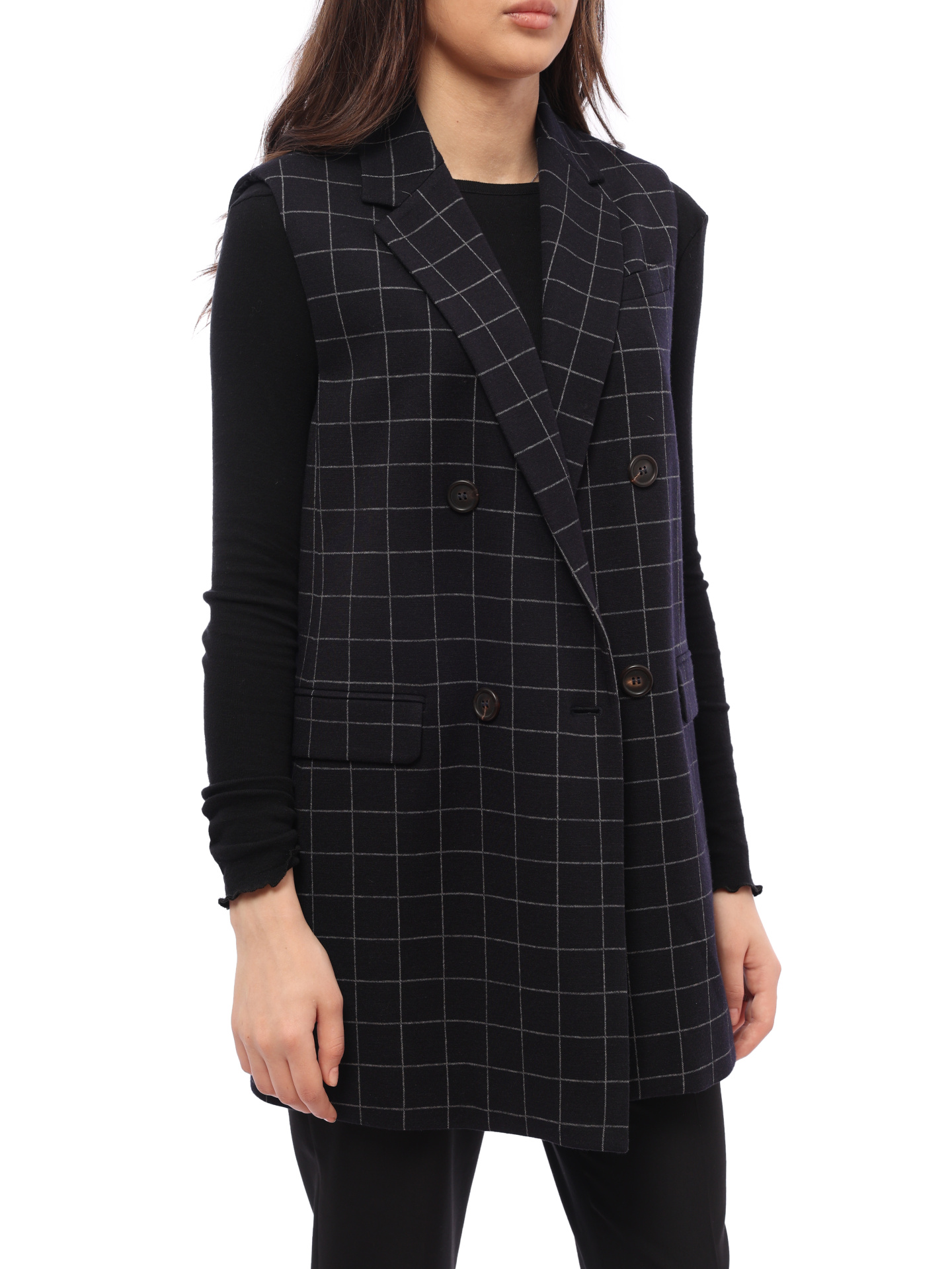 Жилет Brunello Cucinelli MA9423687 удлиненный женский — купить в интернет-магазине Verdistore