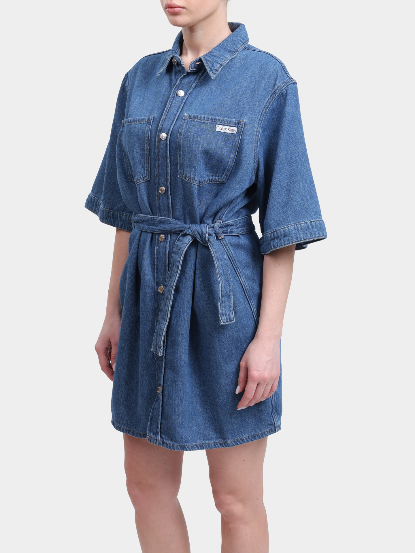 Платье Calvin Klein Jeans J20J225169 1A4 джинсовое женское — купить в интернет-магазине Verdistore