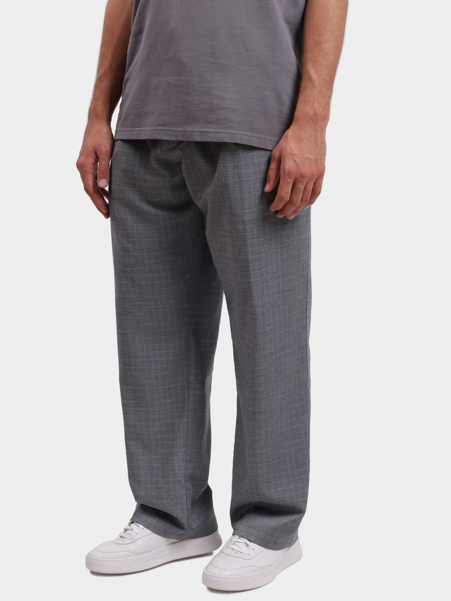 Брюки Hugo 50530914 050 серые мужские в клетку — купить в интернет-магазине Verdistore