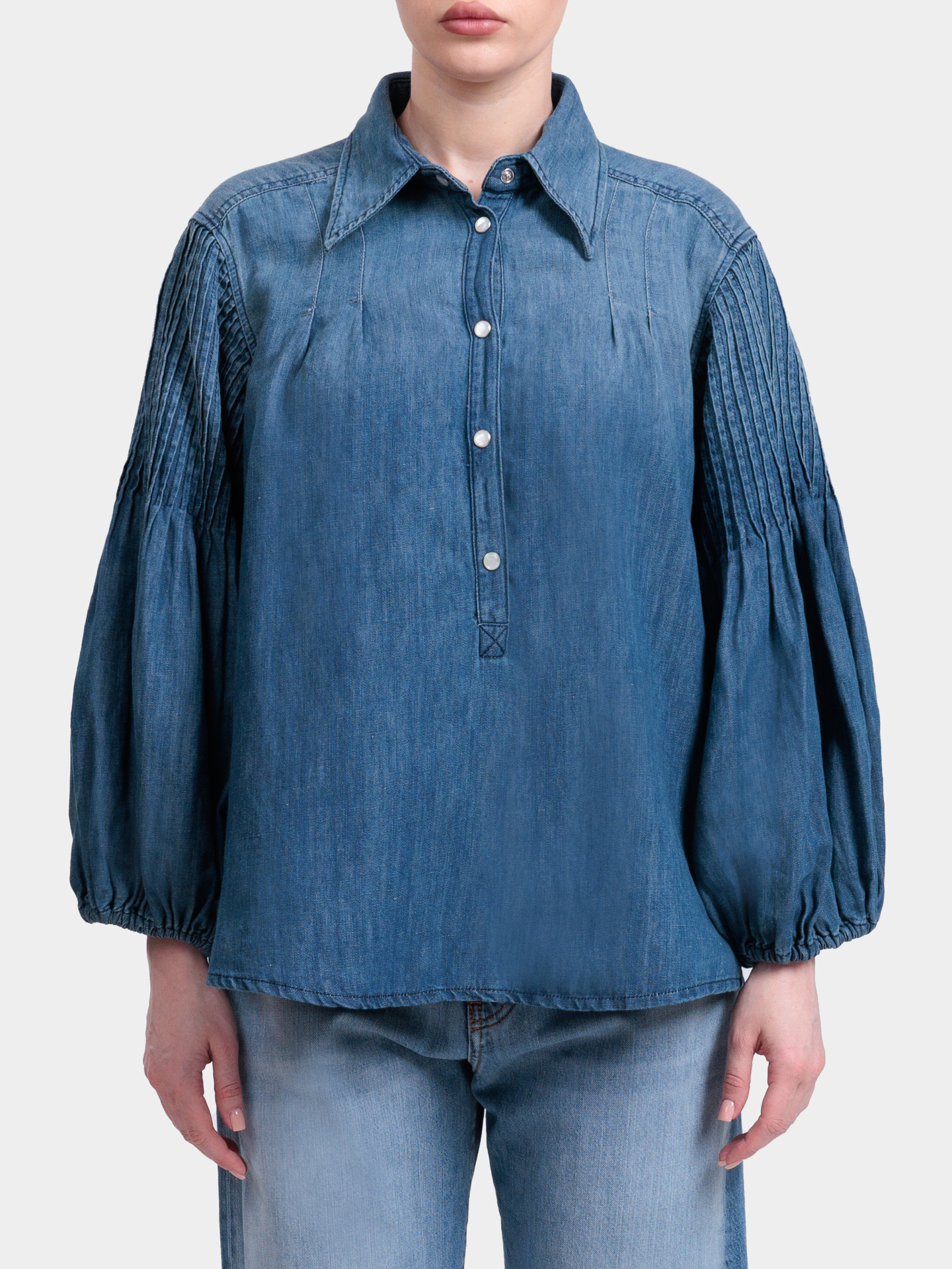 Блуза Pinko 106402 A33J PJL джинсовая женская — купить в интернет-магазине Verdistore