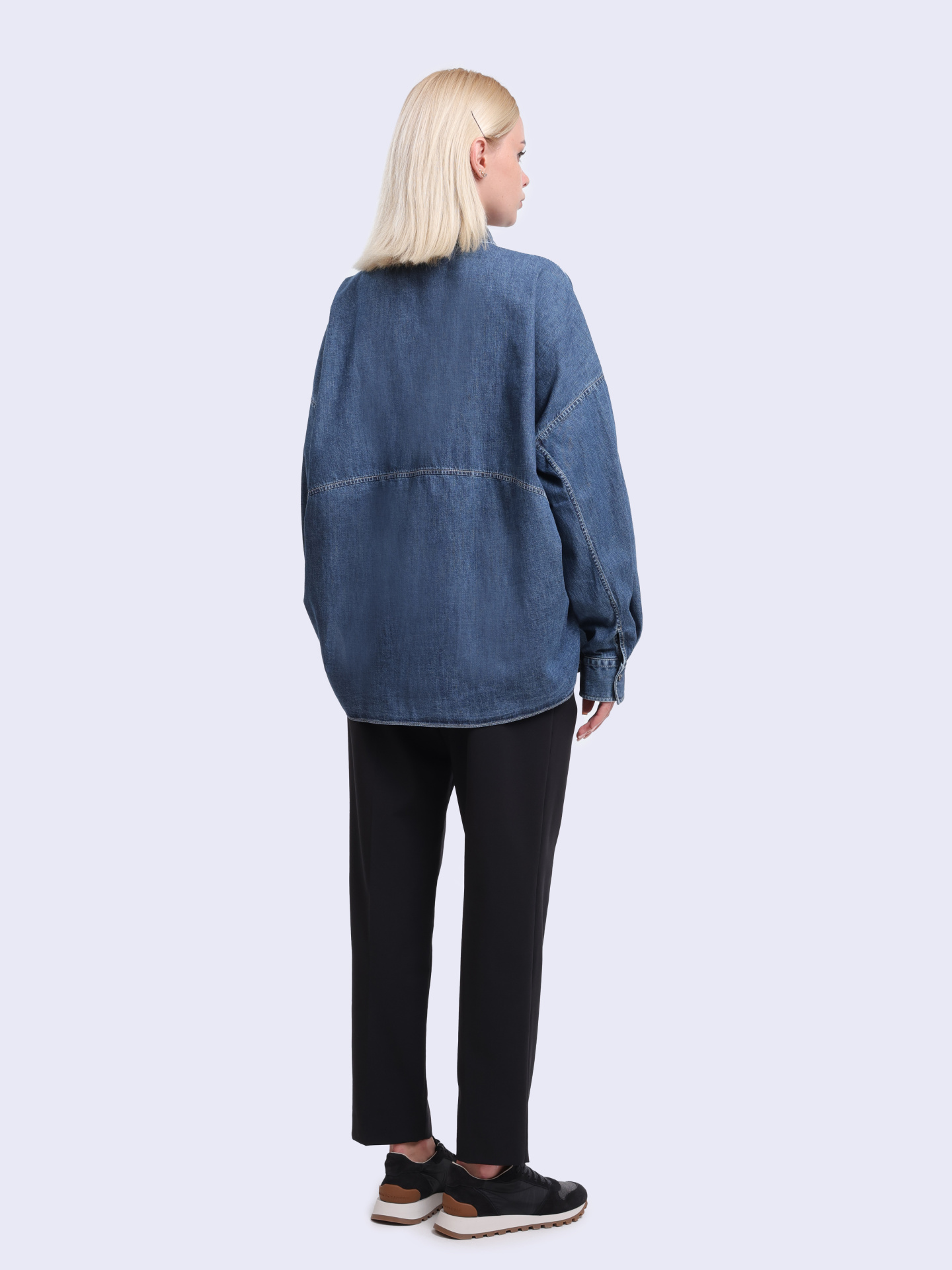 Рубашка Brunello Cucinelli MH192RA905 джинсовая женская — купить в интернет-магазине Verdistore