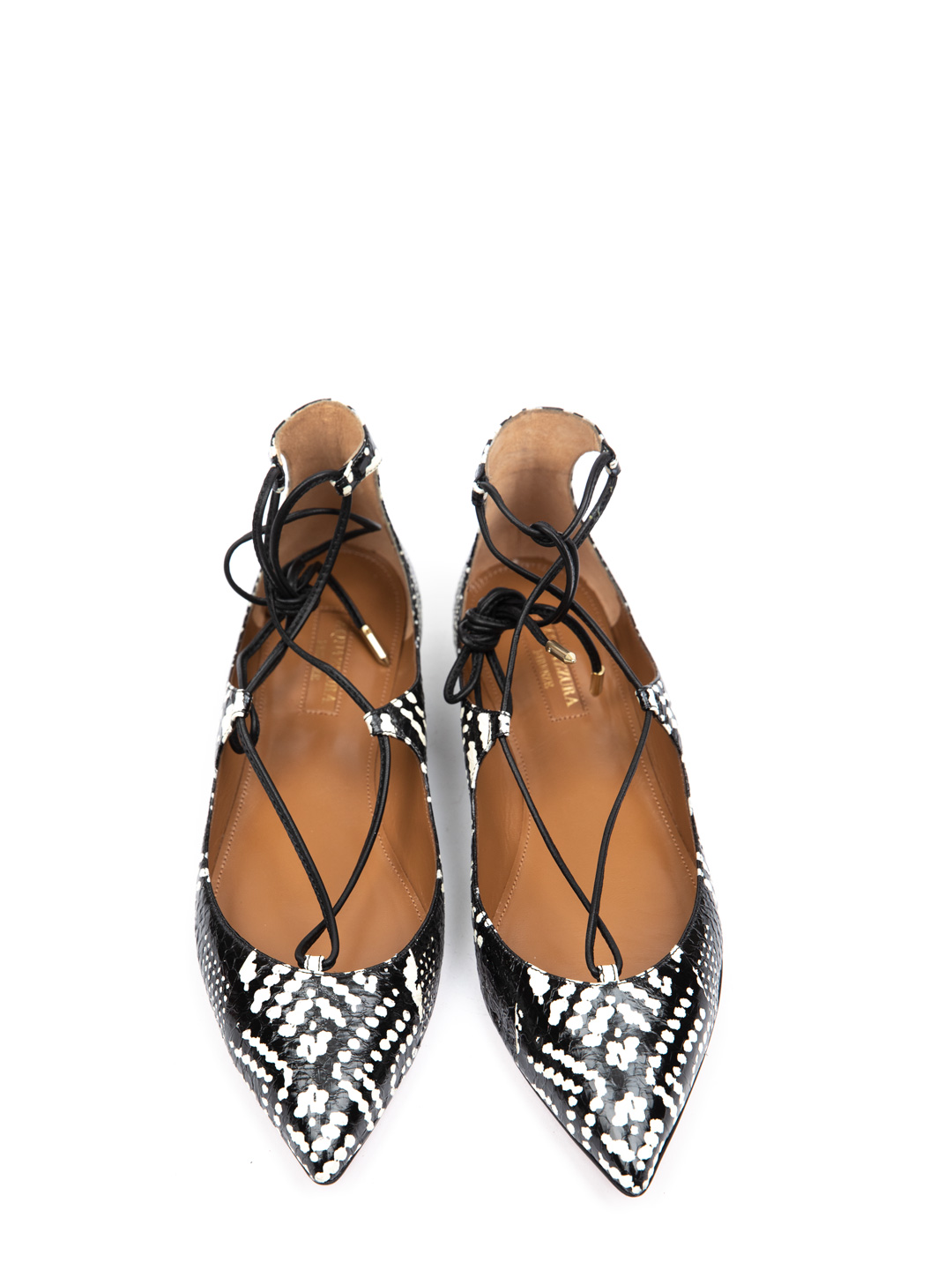 Балетки Aquazzura Christy Flat 333 комбинированные женские — купить в интернет-магазине Verdistore