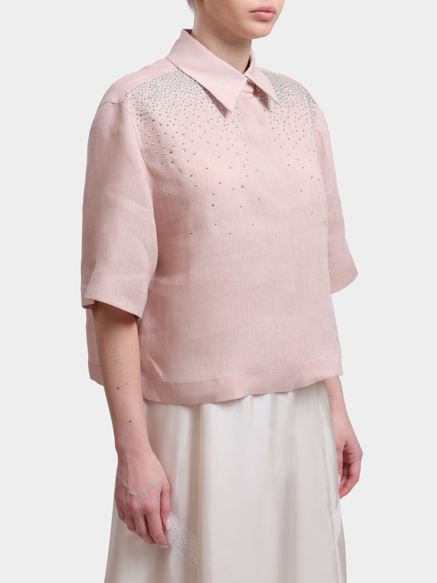 Рубашка MARELLA MLSORIGINE 001 льняная женская — купить в интернет-магазине Verdistore