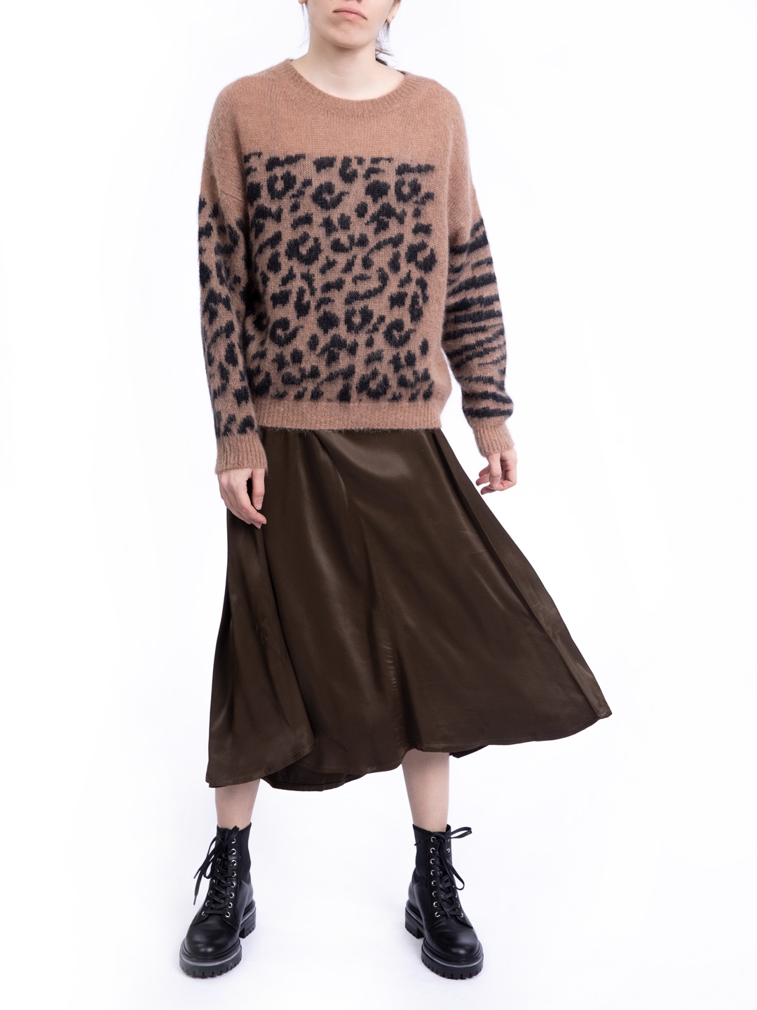 Свитер с леопардовым принтом — купить в интернет-магазине Verdistore