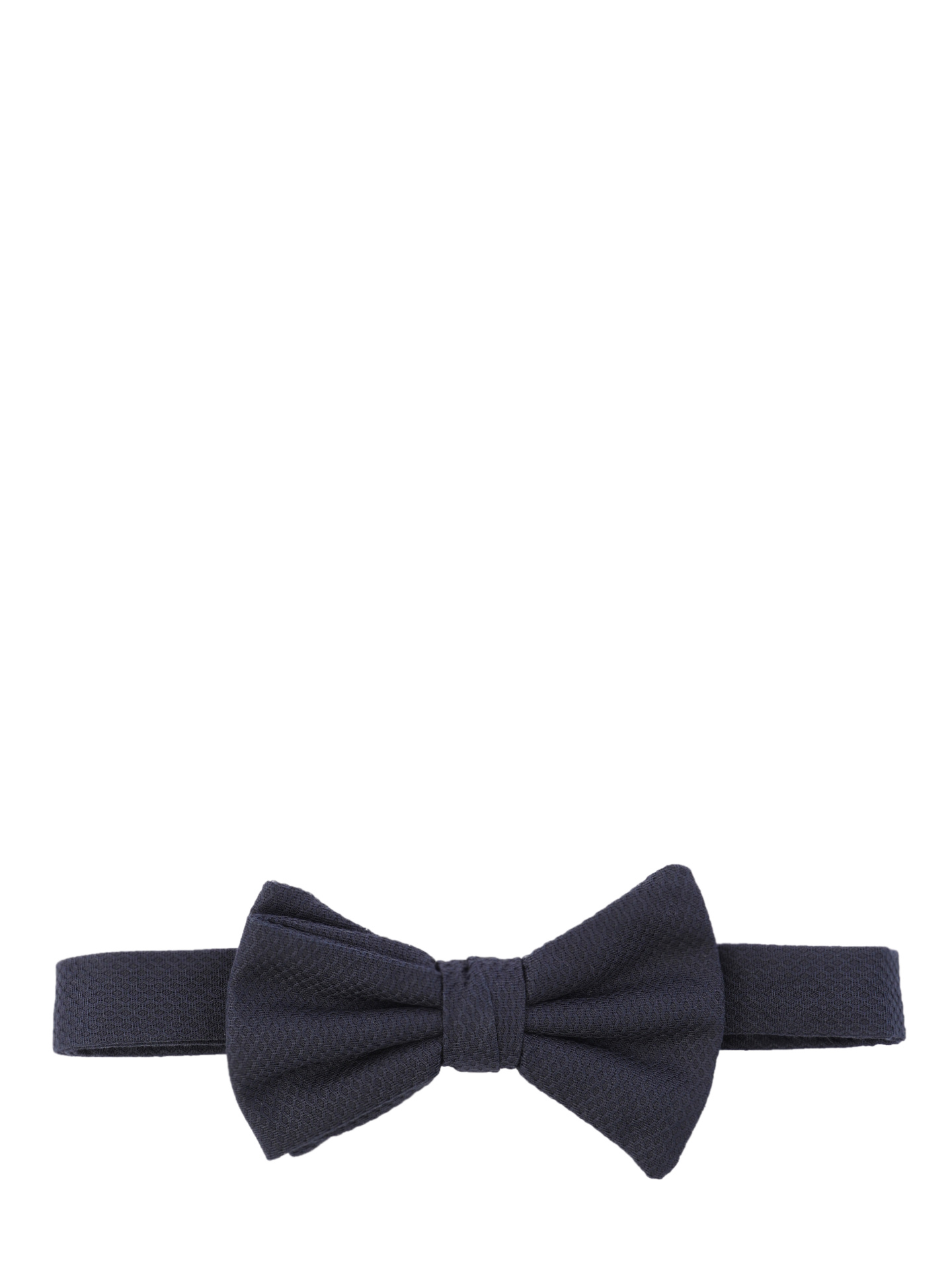 Галстук-бабочка темно-синего цвета из мягкой ткани — купить в интернет-магазине Verdistore