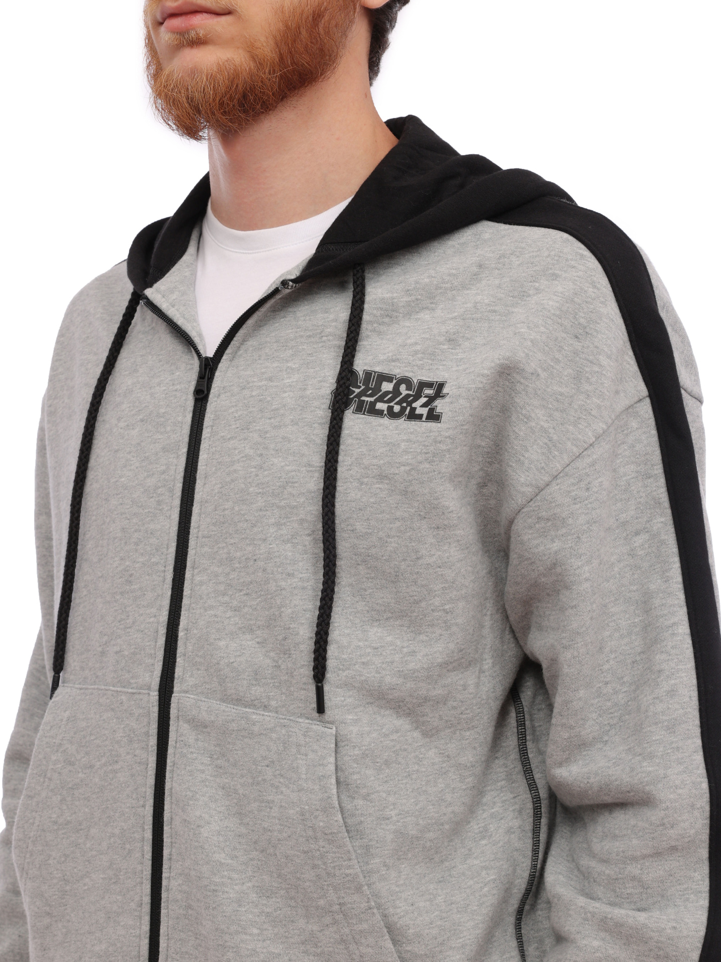 Мастерка Diesel A112800NEAHE3843 серая мужская — купить в интернет-магазине Verdistore