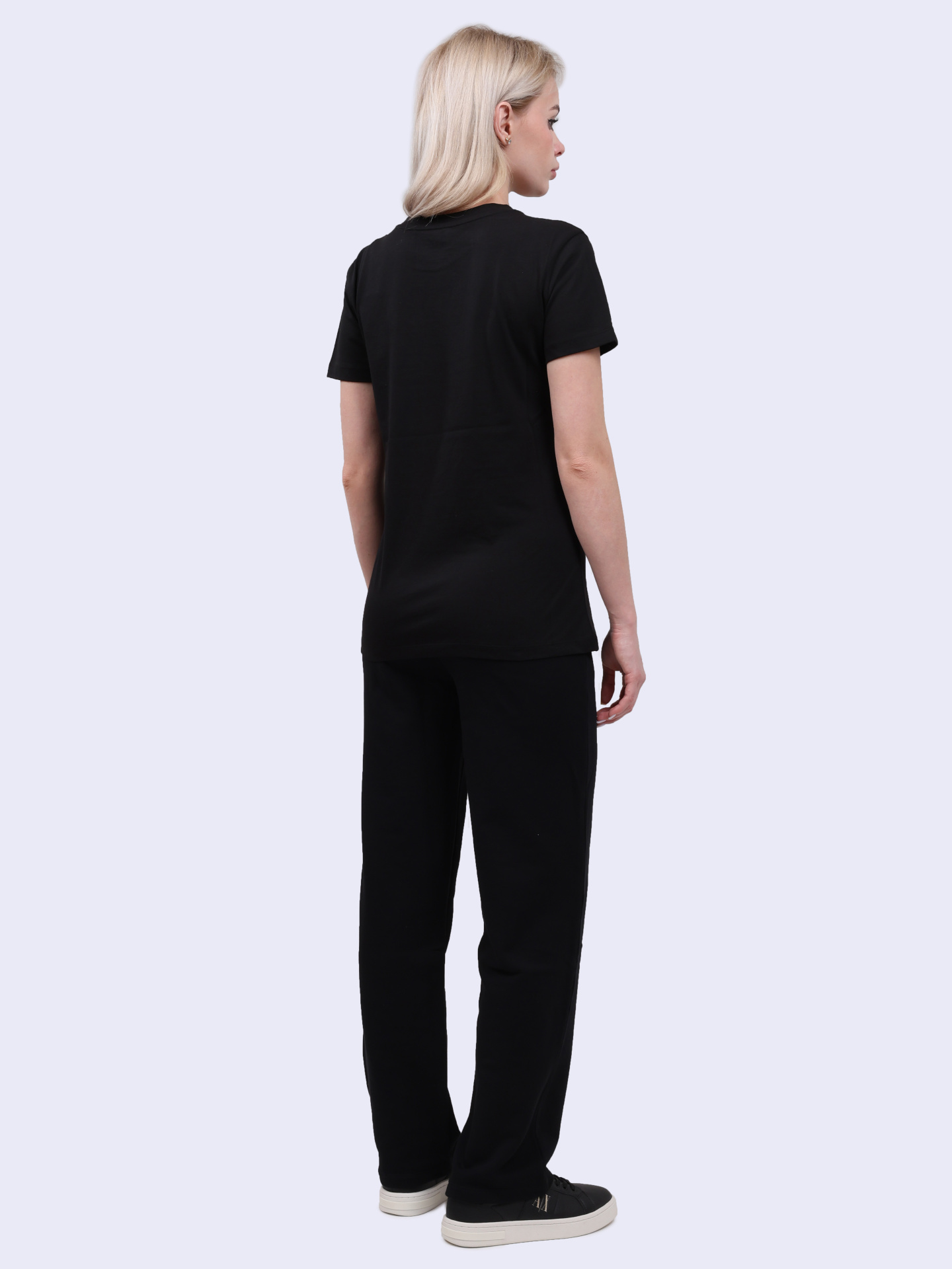 картинка Брюки спортивные Armani Exchange 6DYP80 YJFZZ 42AQ черные женские от магазина Verdistore