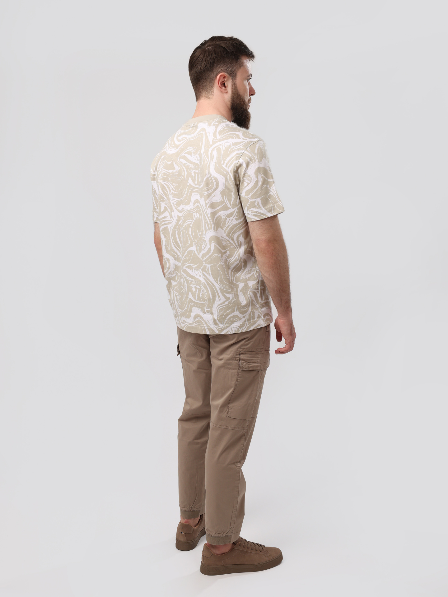 Футболка Boss 50511251 100 хлопковая мужская с принтом — купить в интернет-магазине Verdistore