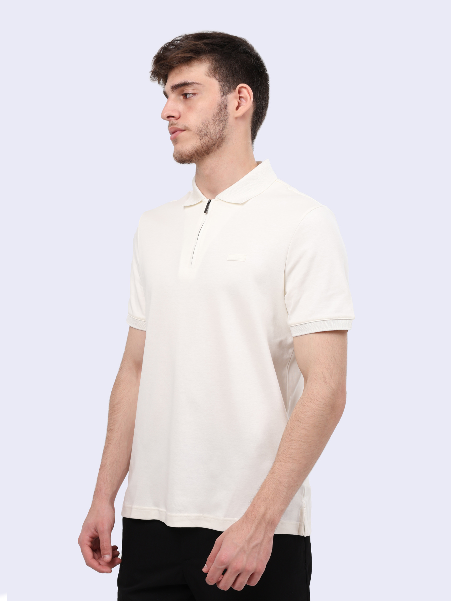 Поло Calvin Klein K10K112754 YAT белое мужское из хлопка — купить в интернет-магазине Verdistore